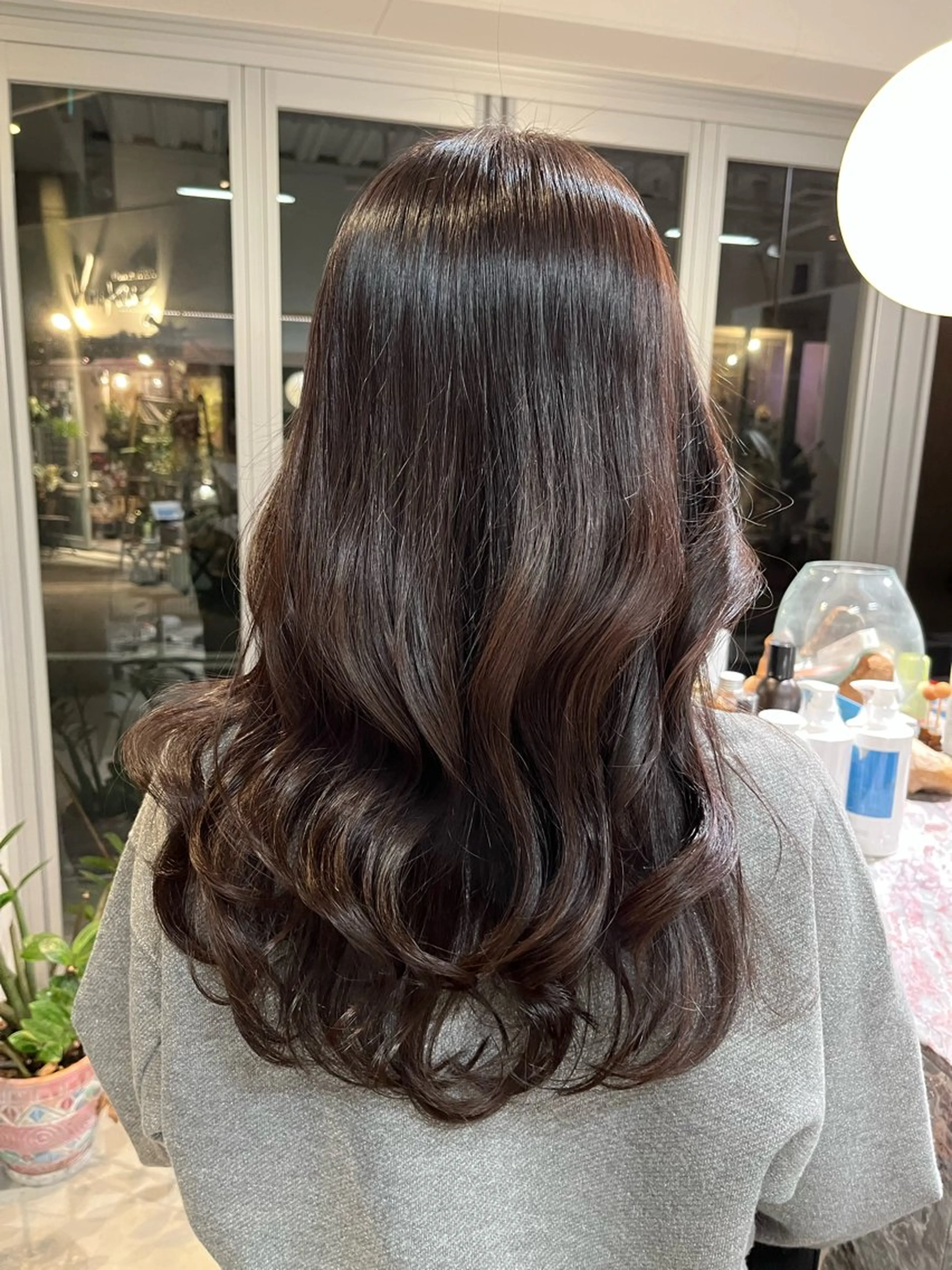 ロング カラー カット ヘアカラー トリートメント 池田 寿子のヘアスタイル