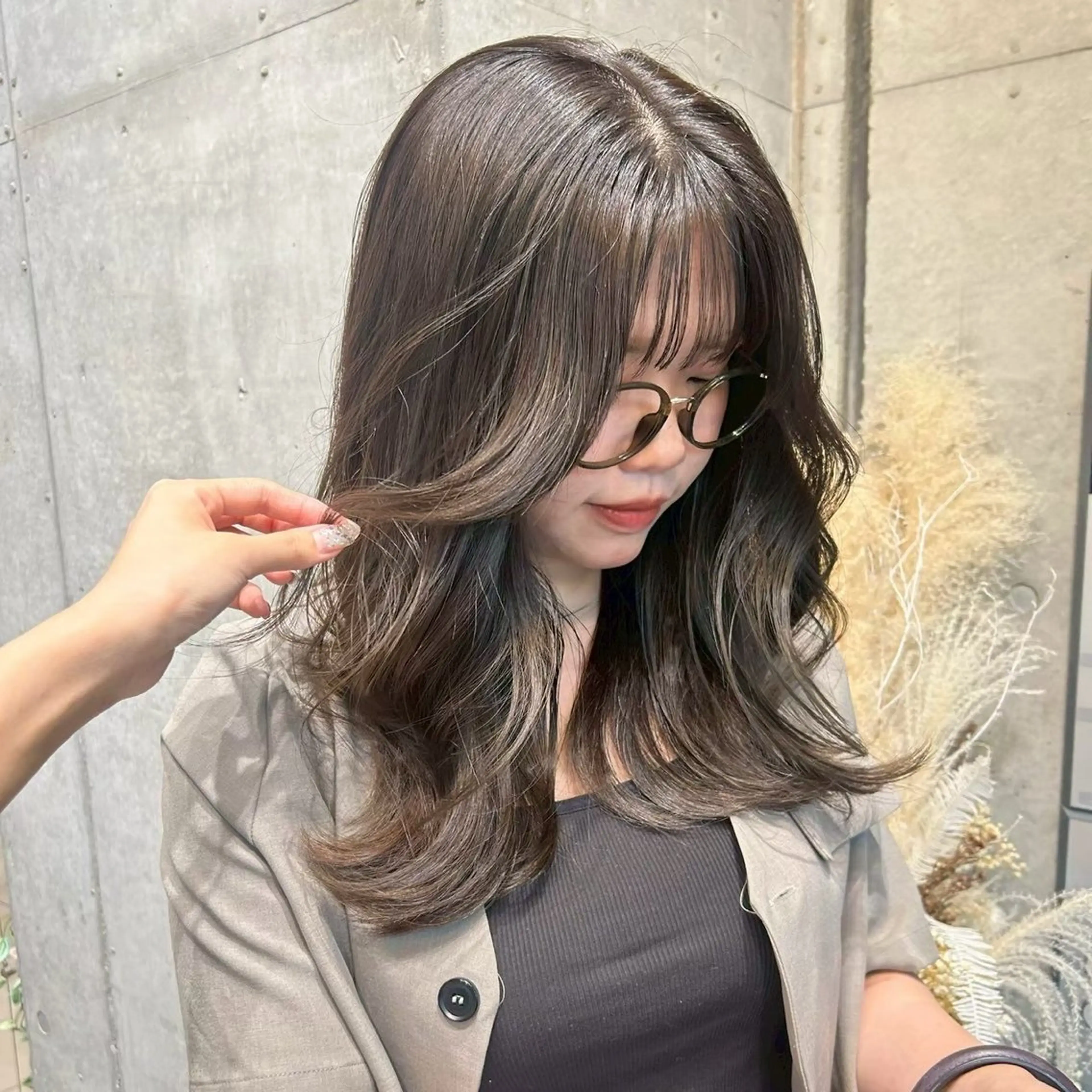 カラー りな🎀暖色カラー/ ゆめかわ/マツエクのヘアスタイル