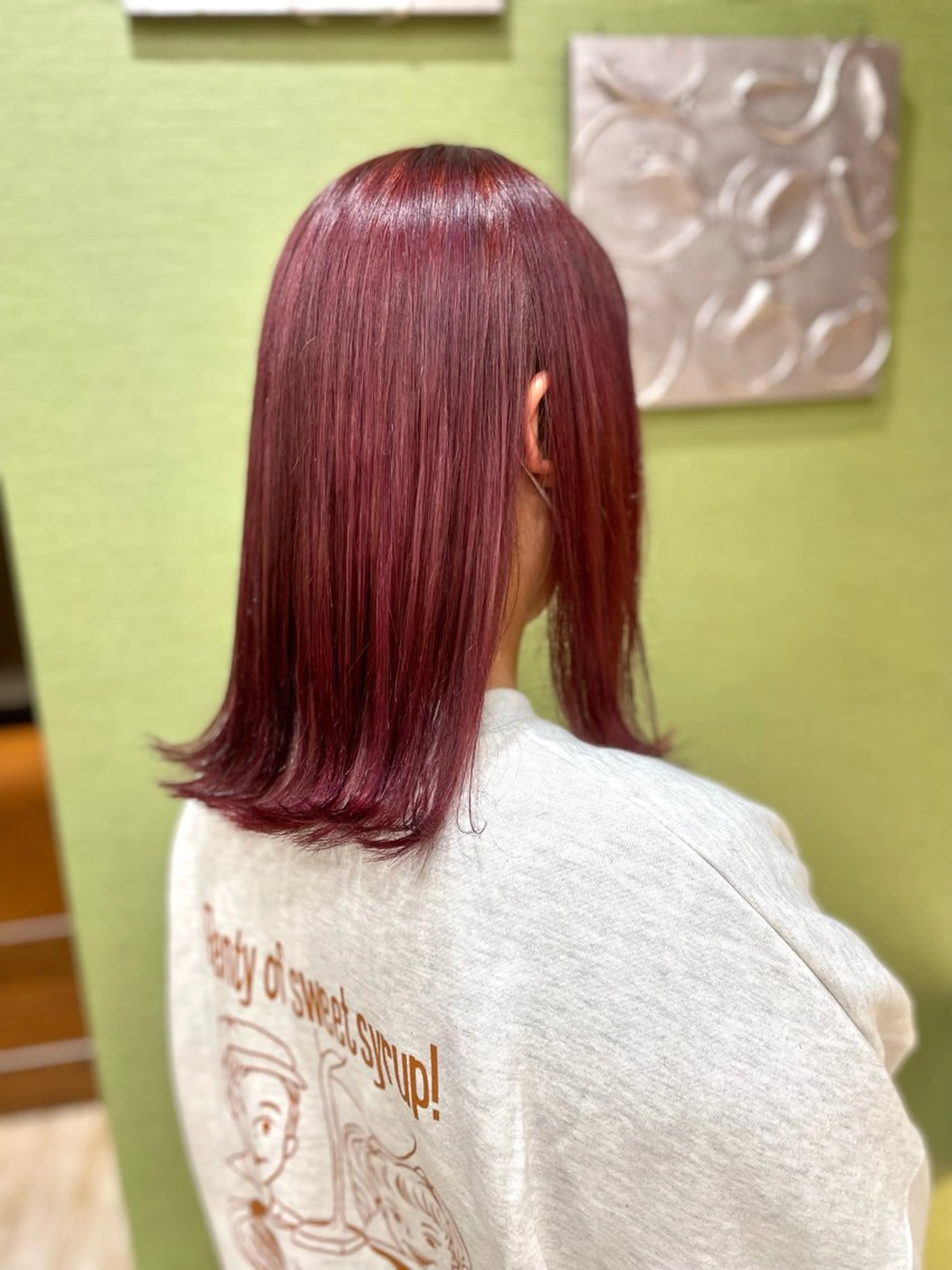 セミロング カラー カット ヘアカラー トリートメント 佐々木 美帆のヘアスタイル