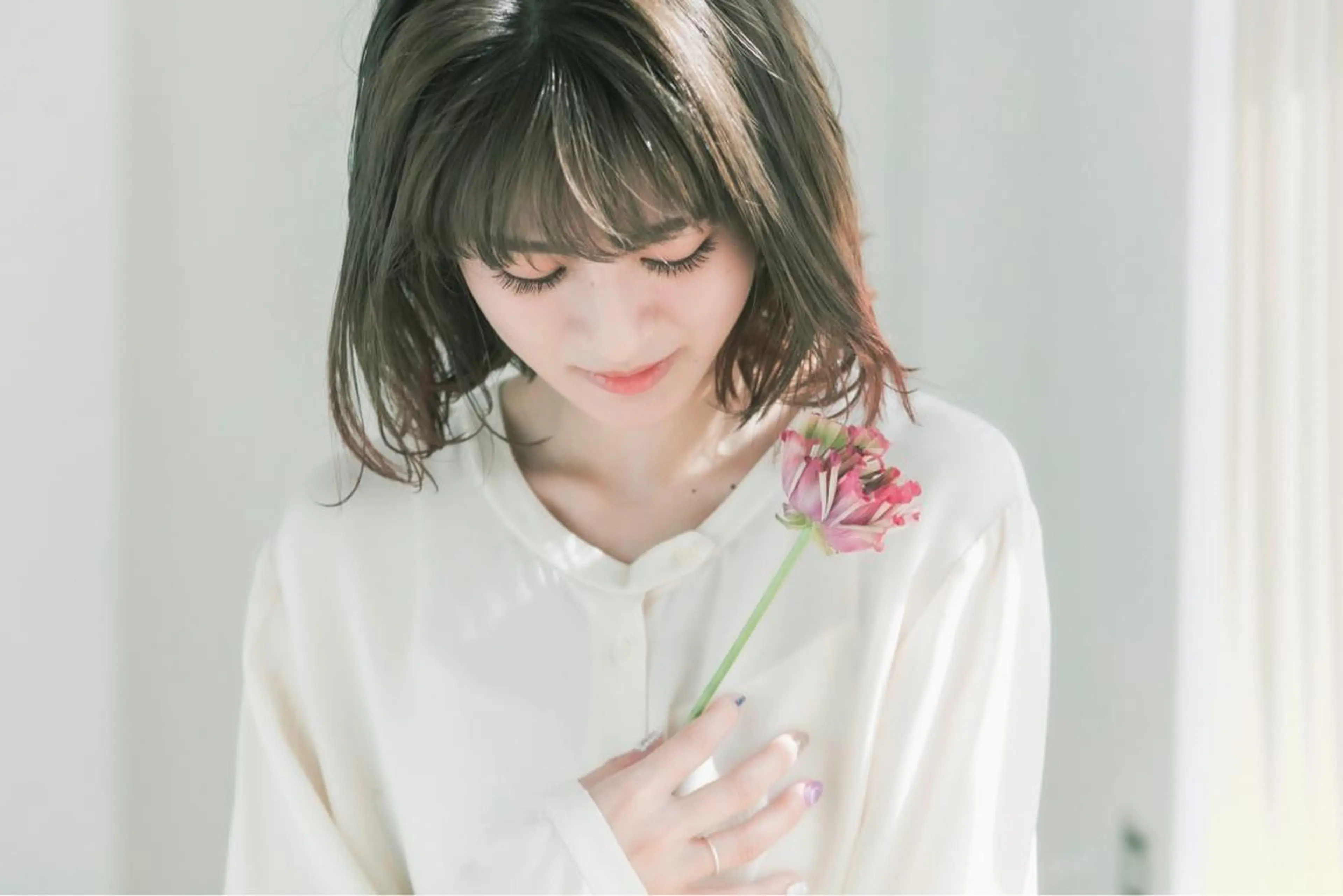 ミディアム 永田 崇のヘアスタイル