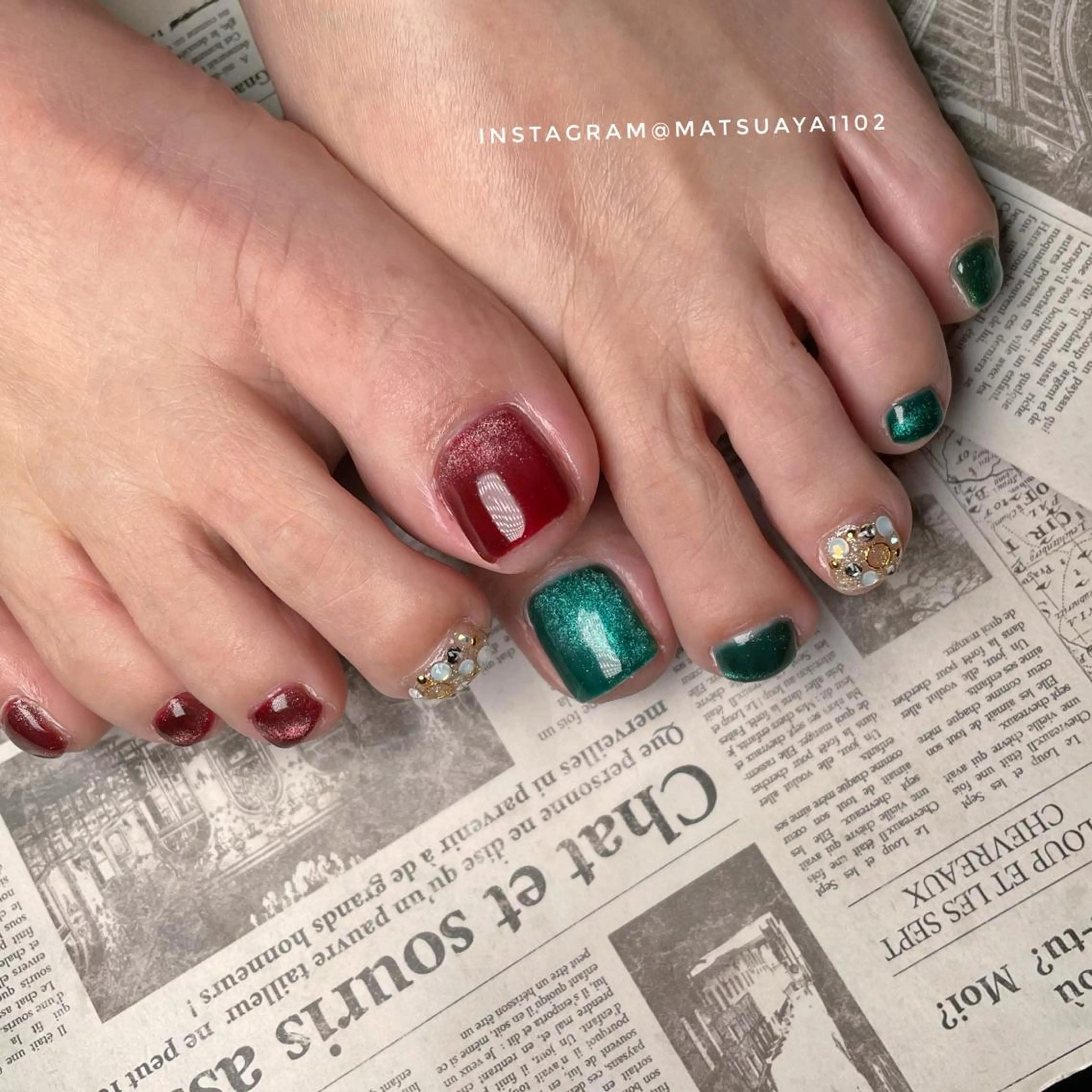 ご新規様 オフ無しフットジェル《アート》の写真