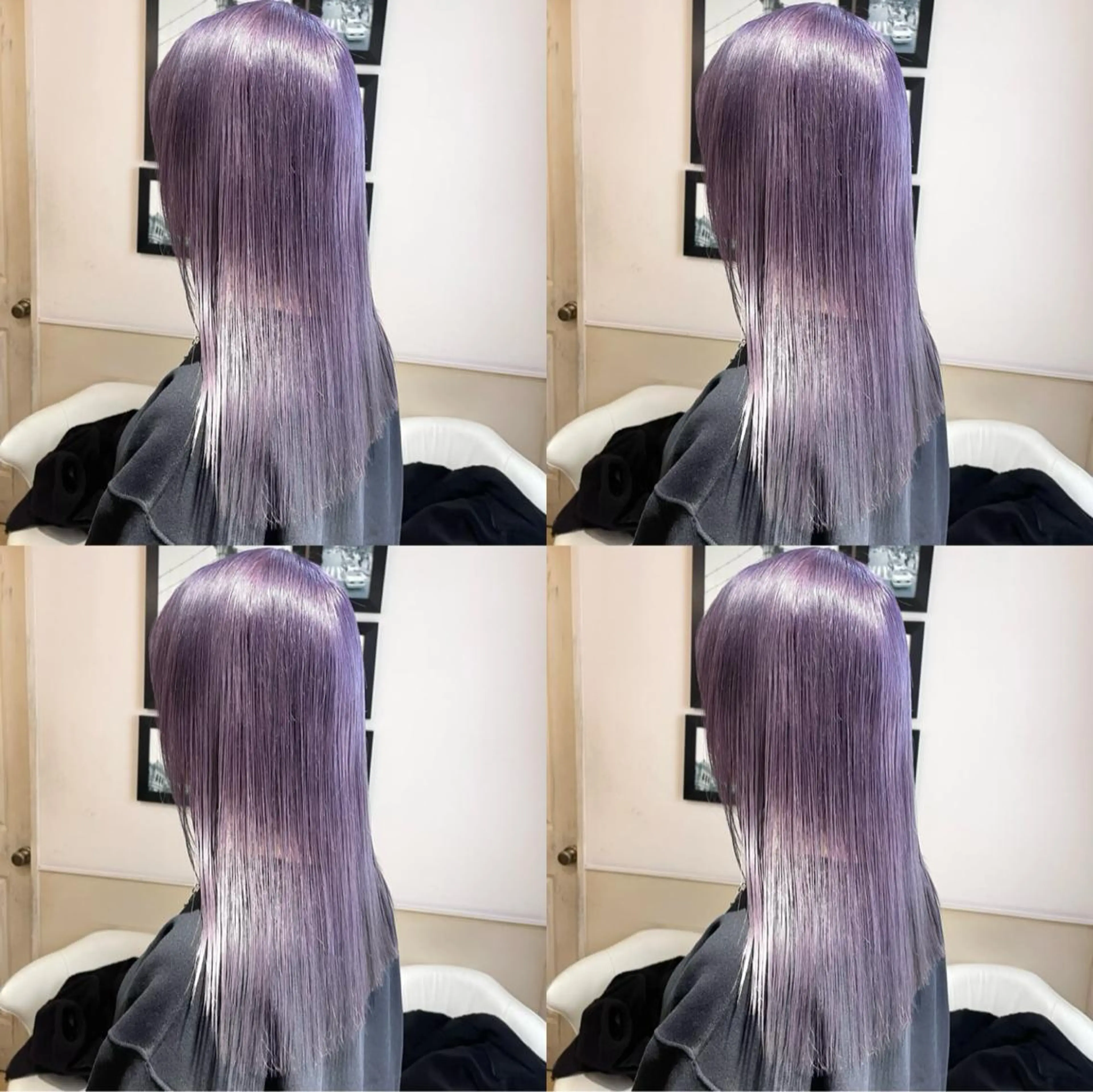 セミロング カラー ブリーチ ラベンダーカラー 🌟トップデザイナー 高橋🌟のヘアスタイル