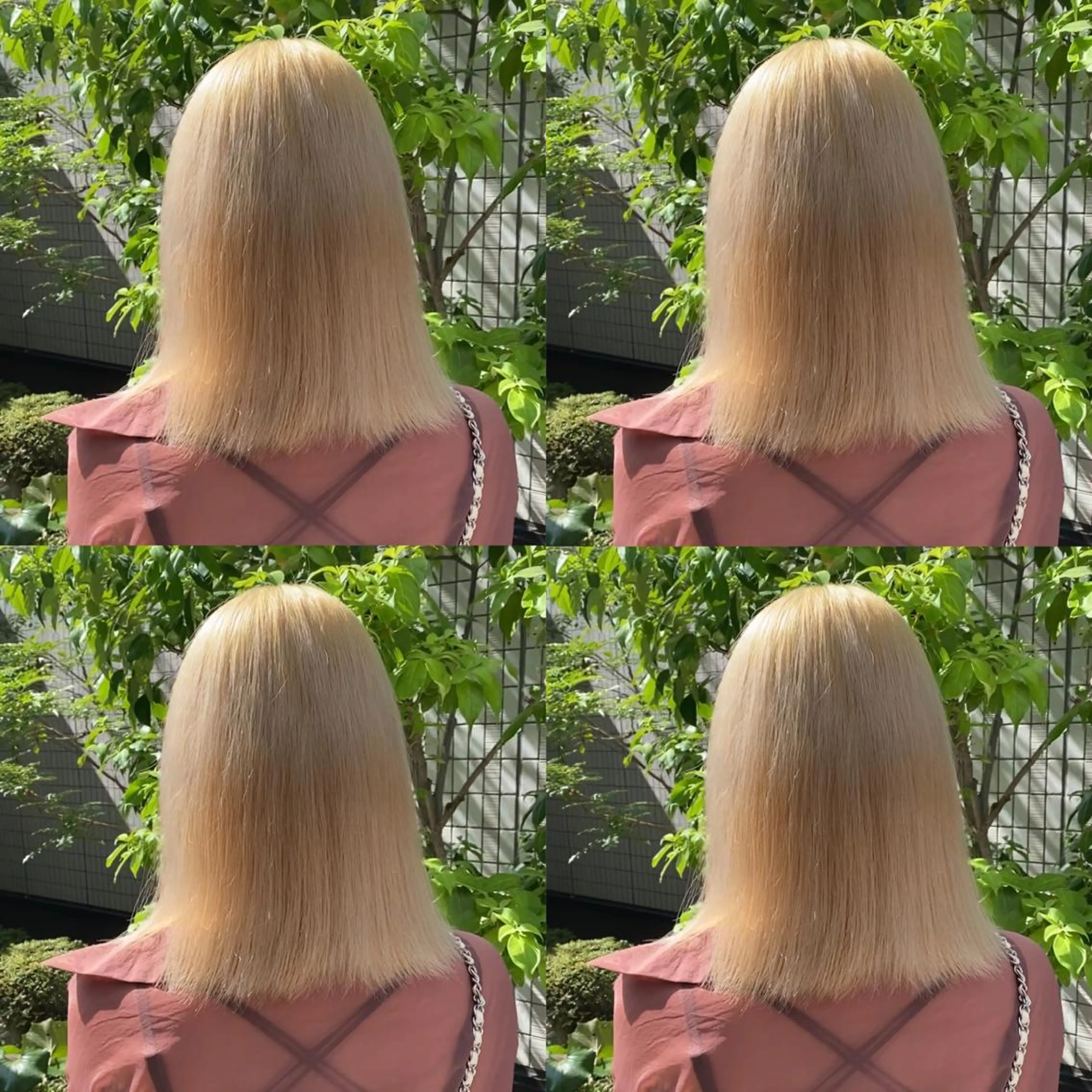 ミディアム カラー ベージュカラー ブロンド ハイトーンカラー ボブ 🌿レイヤー/ブリー チ/🌿‬JINのヘアスタイル