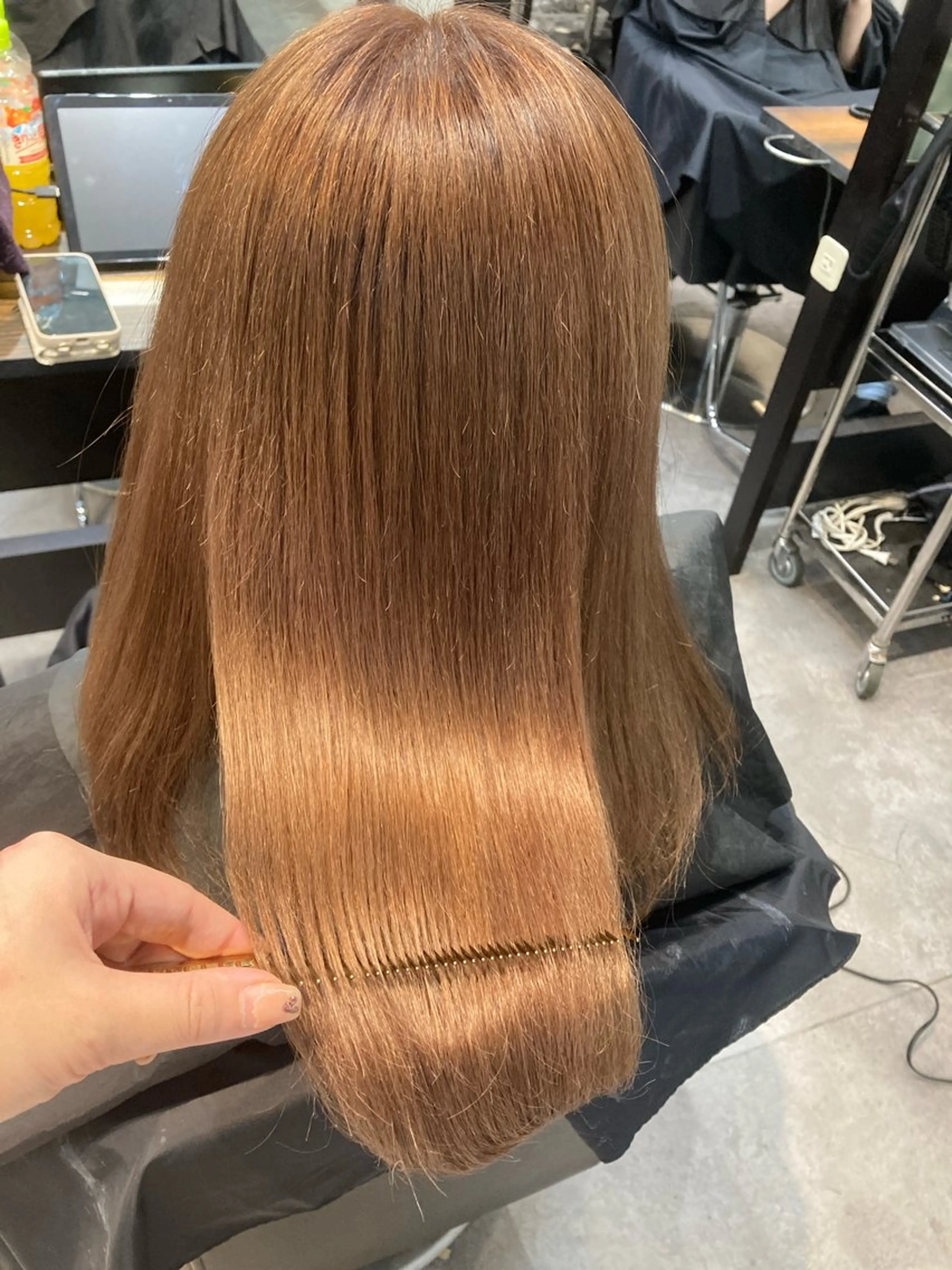 ミディアム カラー ヘアカラー トリートメント ✨最安値✨エクステ カラー🌼つきな🌼のヘアスタイル