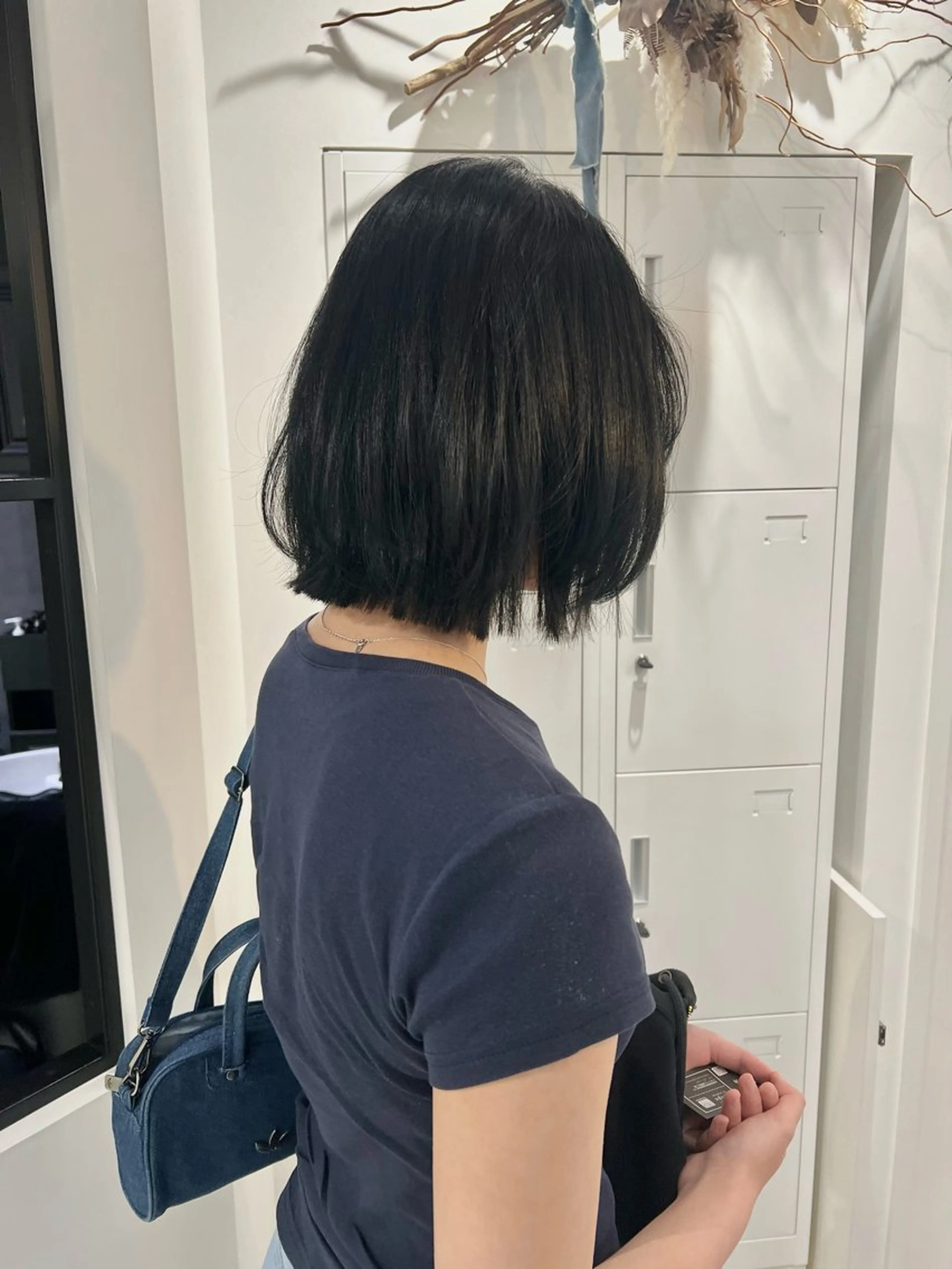ショート カラー ボブレイヤー ボブ レイヤーカット 黒阪 なみのヘアスタイル