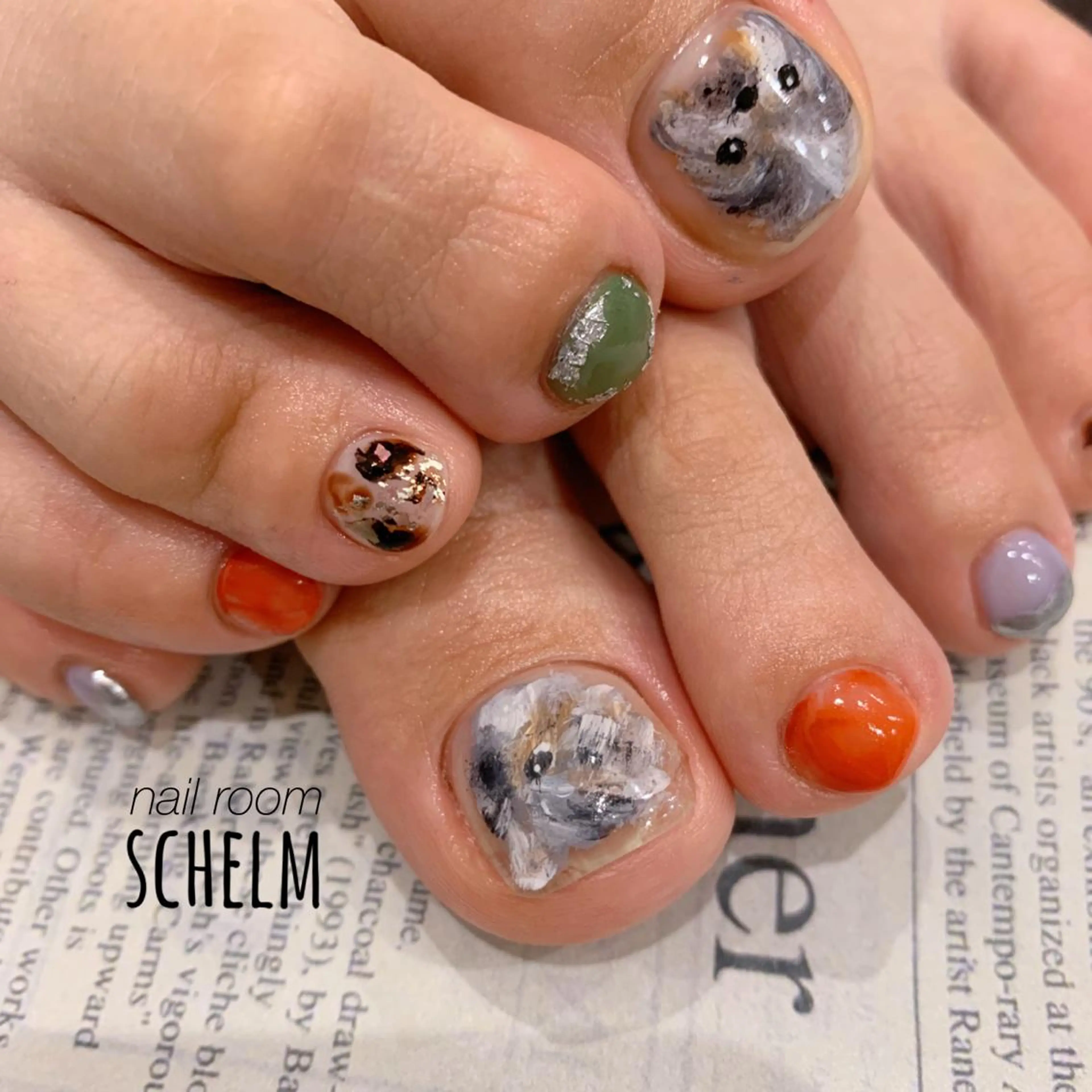 ネイル フットネイル nail room シュレムのネイルデザイン