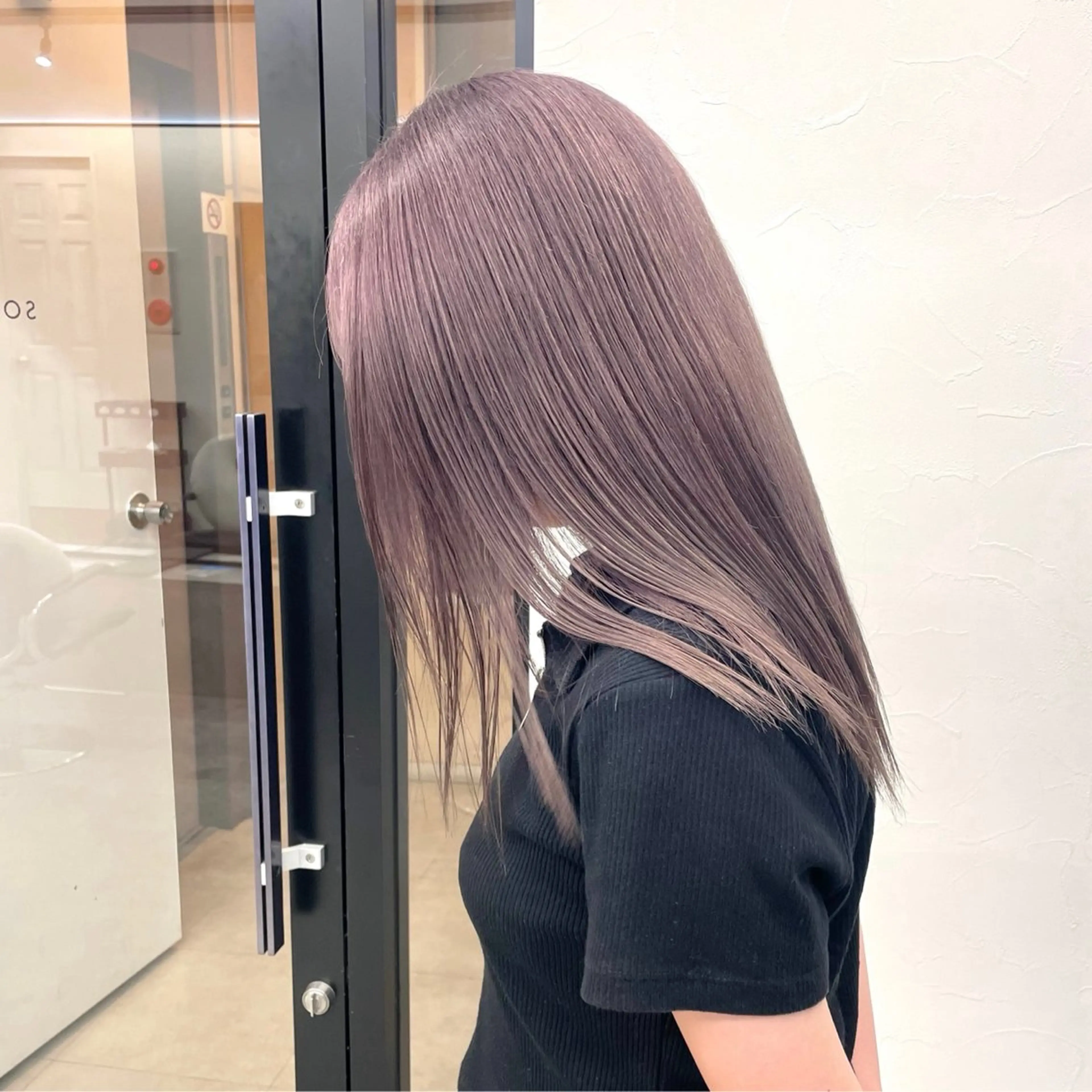 セミロング ヘアカラー トリートメント エクステ/大人可愛い カラー🩷RINAのヘアスタイル