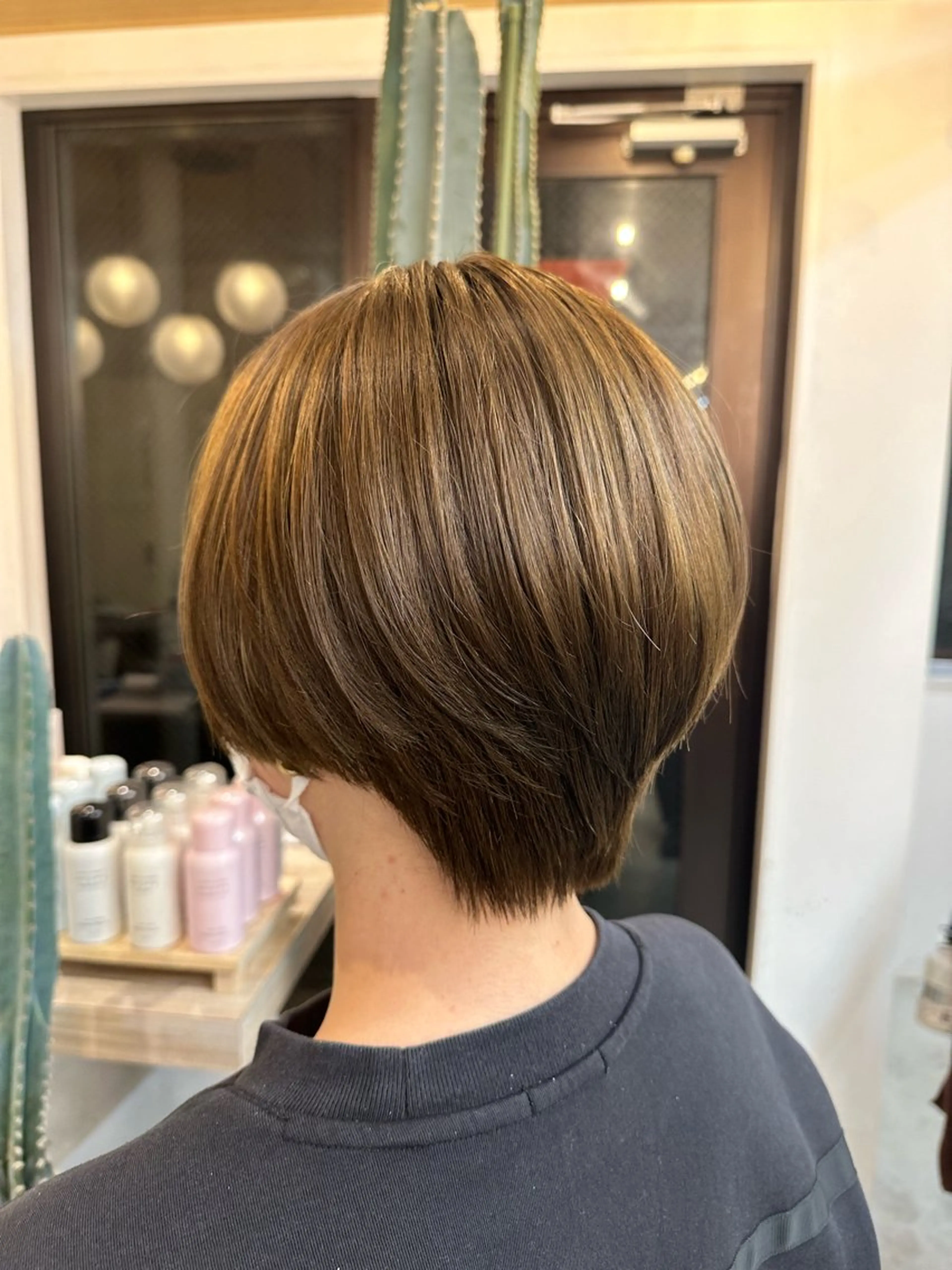 カラー 透明感カラー 巻ける縮毛矯正✨ ボブ/ショートともきのヘアスタイル