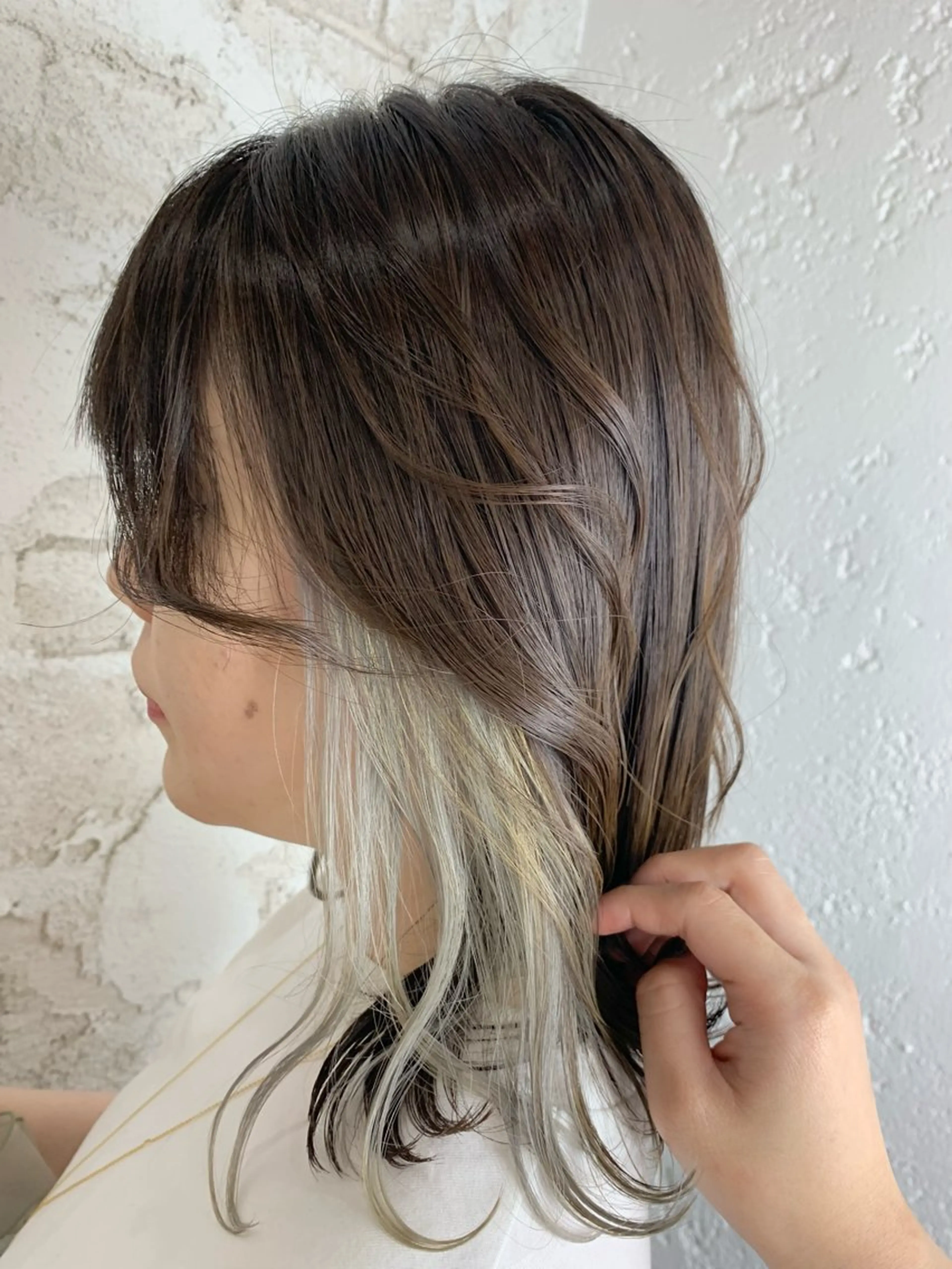 セミロング カット ヘアカラー 💜垢抜けメンズパー マ💜Sakuraのヘアスタイル