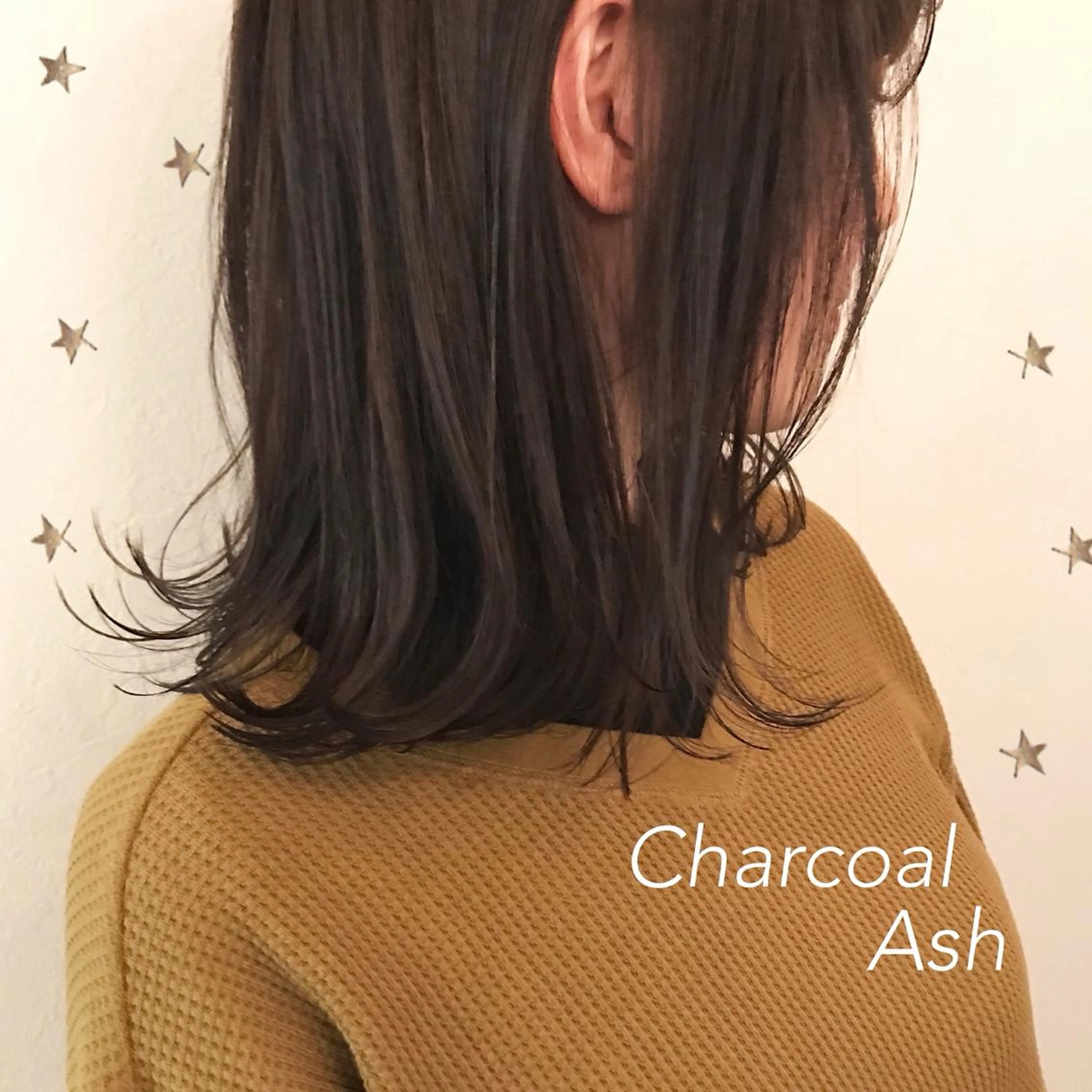 ミディアム カラー 市川 千夏のヘアスタイル