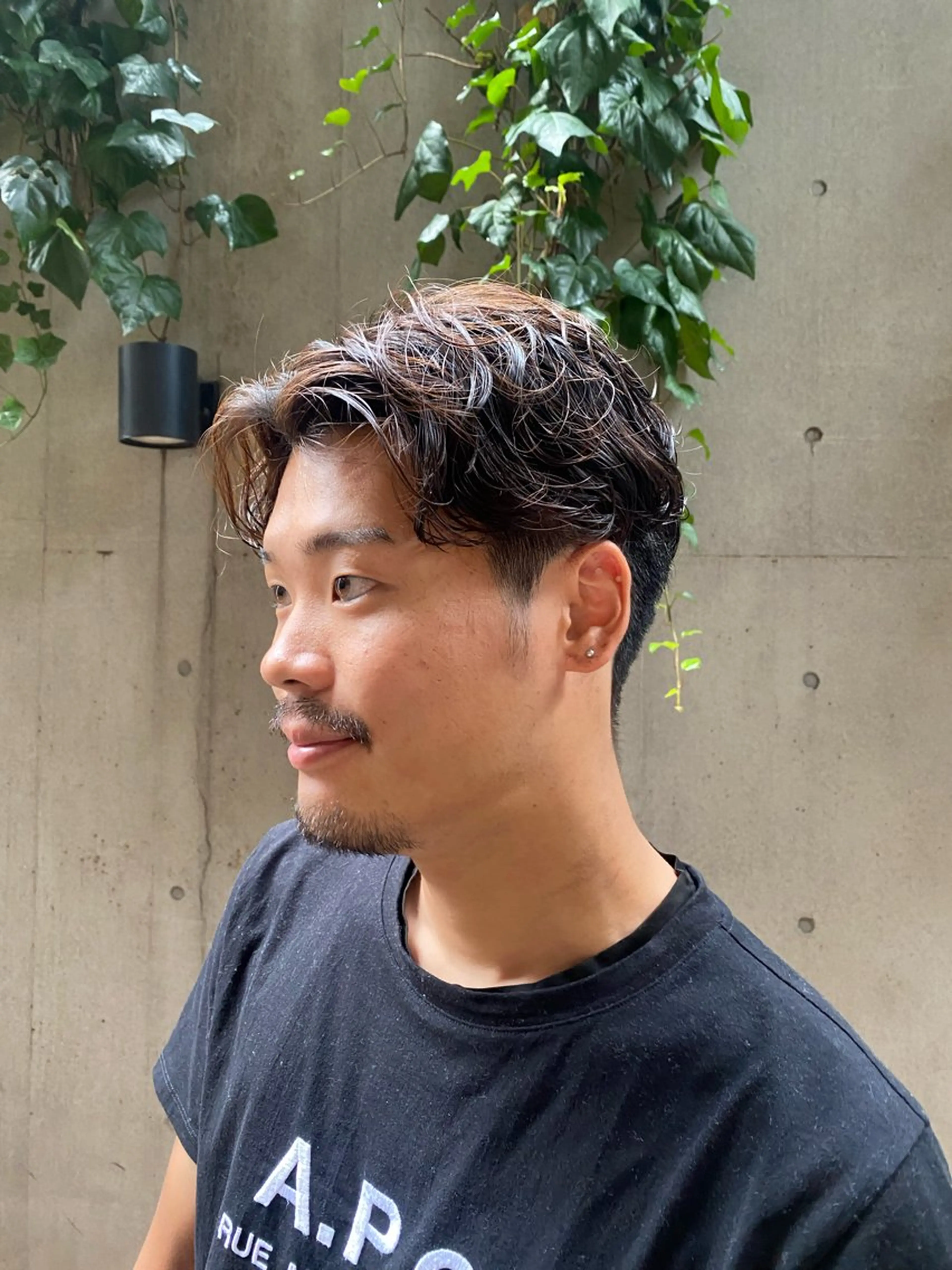 メンズ メンズパーマ カット パーマ 大人可愛い♡コテ巻き パーマ🌼杉田 萌恵のヘアスタイル