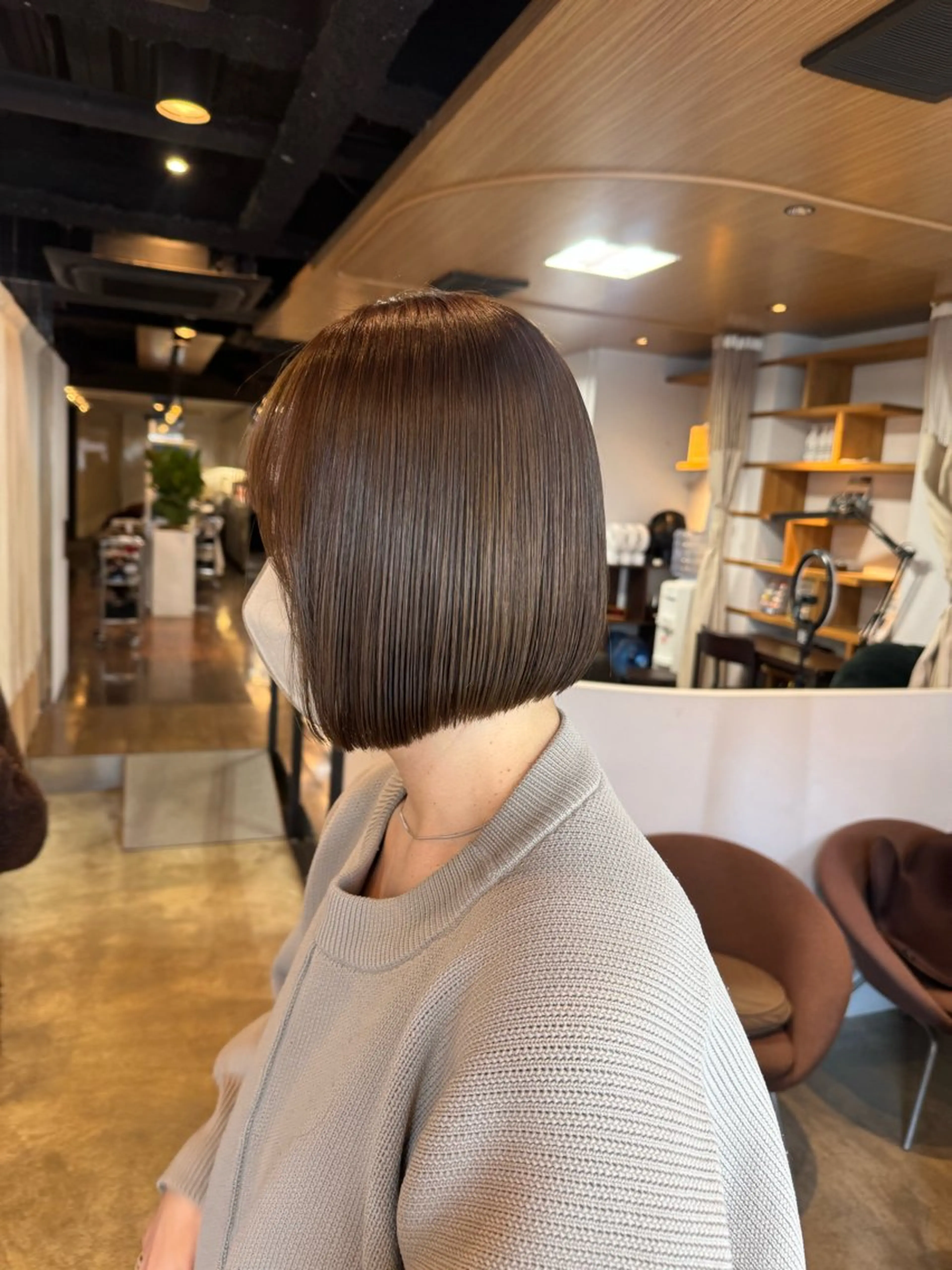 ショート 前下がりボブ ボブ ✦creer都島✦ ɪʀᴏʜᴀ ꕀ 🎀のヘアスタイル