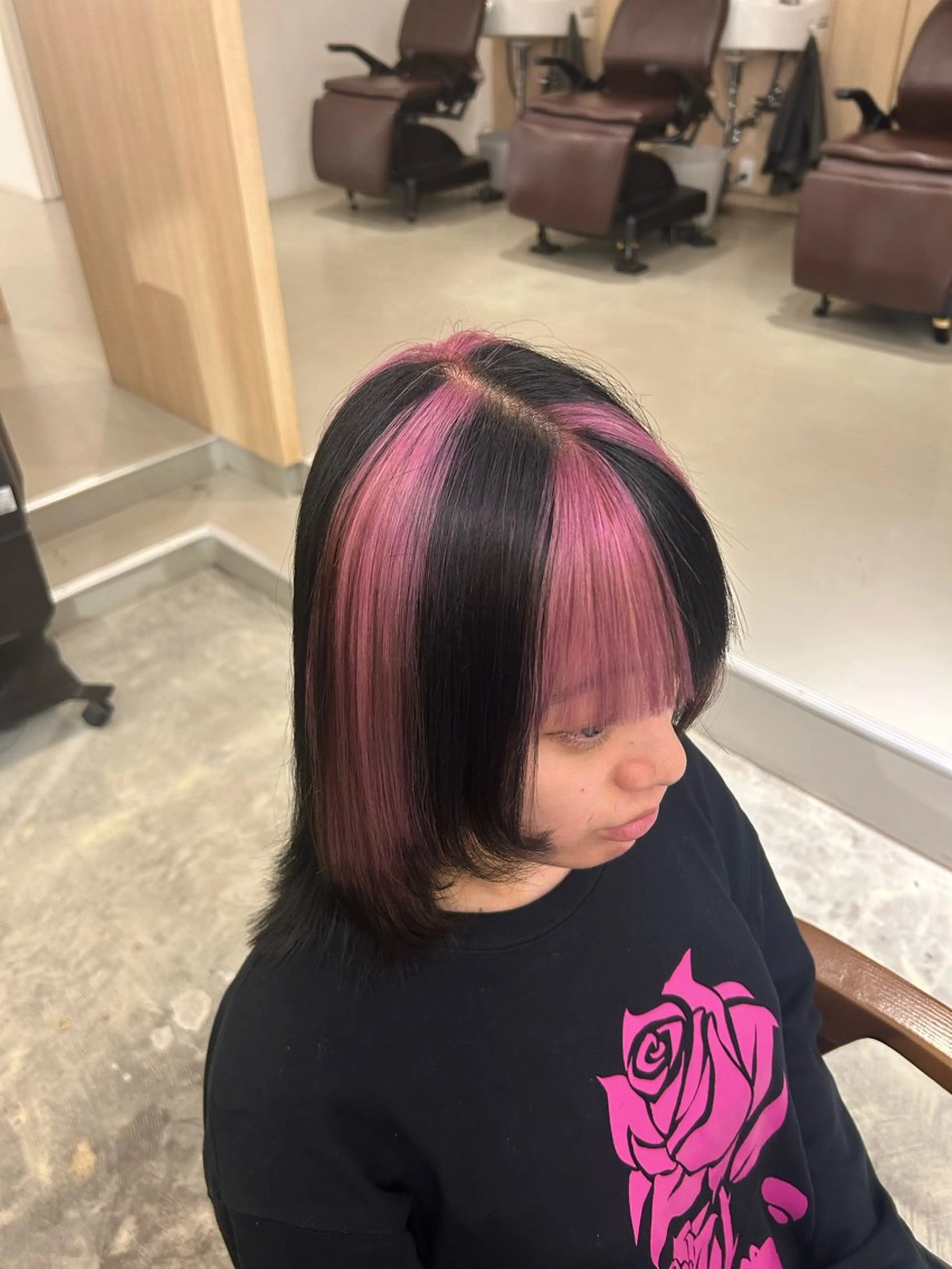 セミロング カット ヘアカラー HASIMOTO jijibyMOPSのヘアスタイル