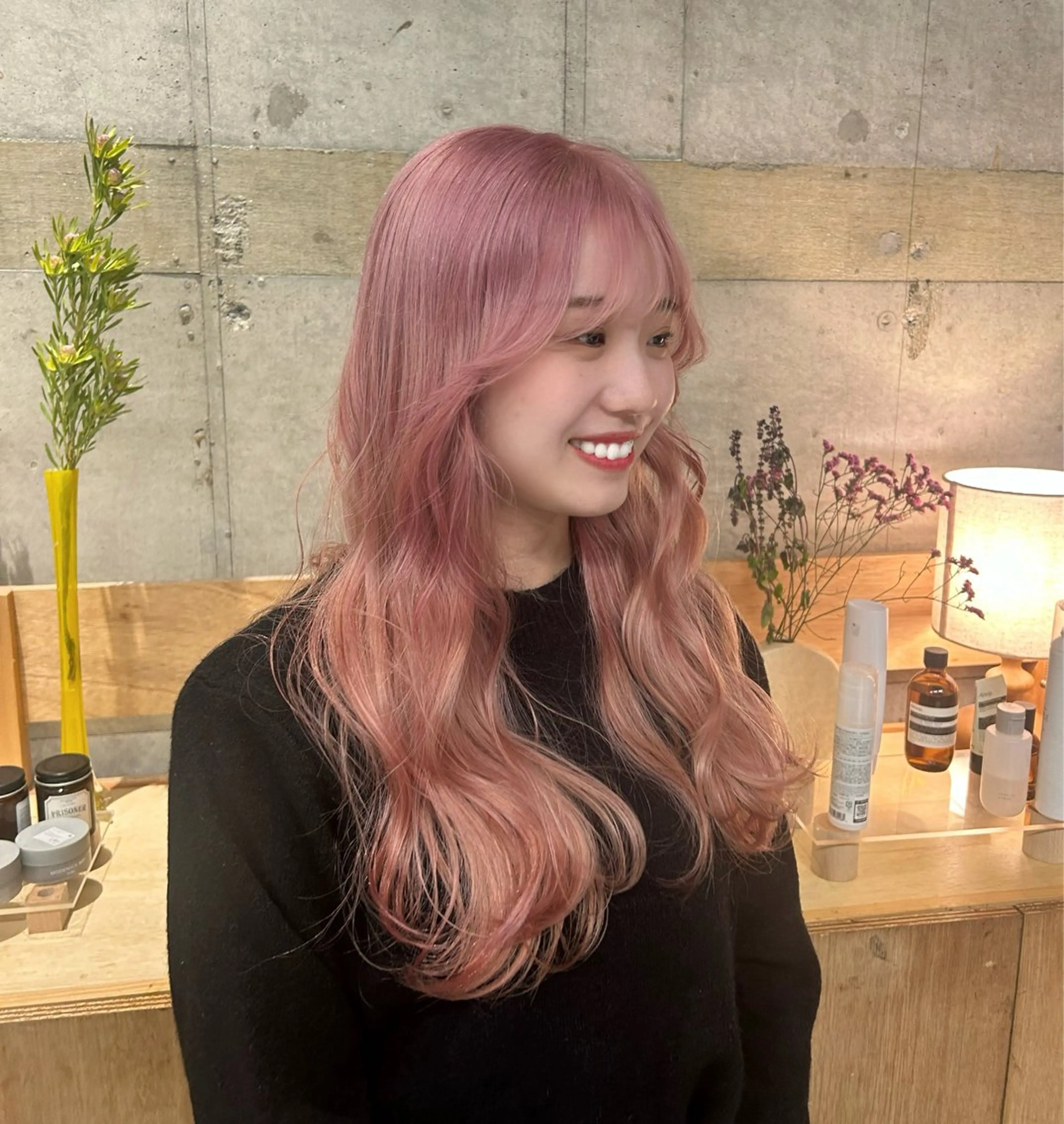 ロング カラー 柔らかいオリーブ🍃 カラーNatsumiのヘアスタイル