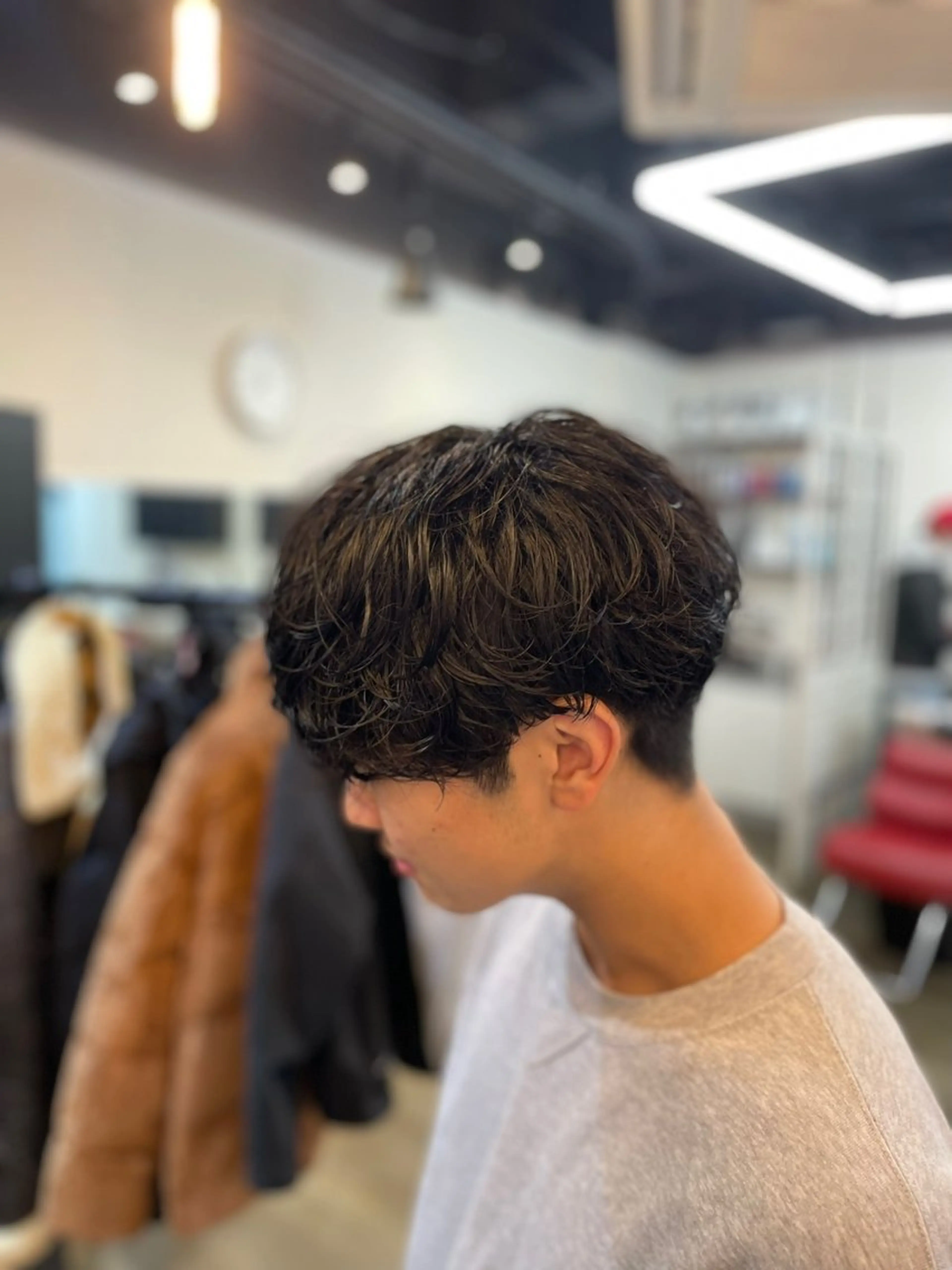 ショート パーマ メンズ カット パーマ シャドウパーマ/縦落 ちパーマ 大久保拓実のヘアスタイル