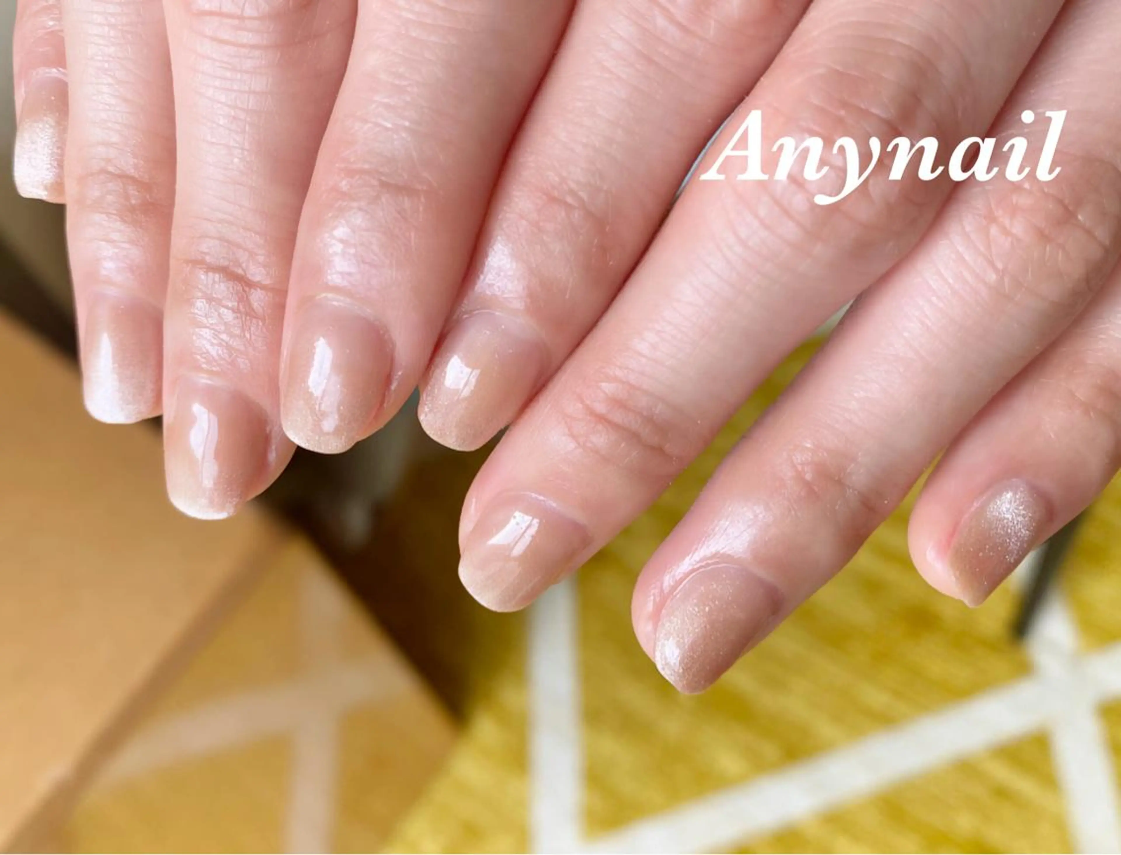 ネイル ブルー ジェルネイル 韓国ネイル マグネットネイル オフィスネイル ハンドネイル 岩澤 恵子のネイルデザイン