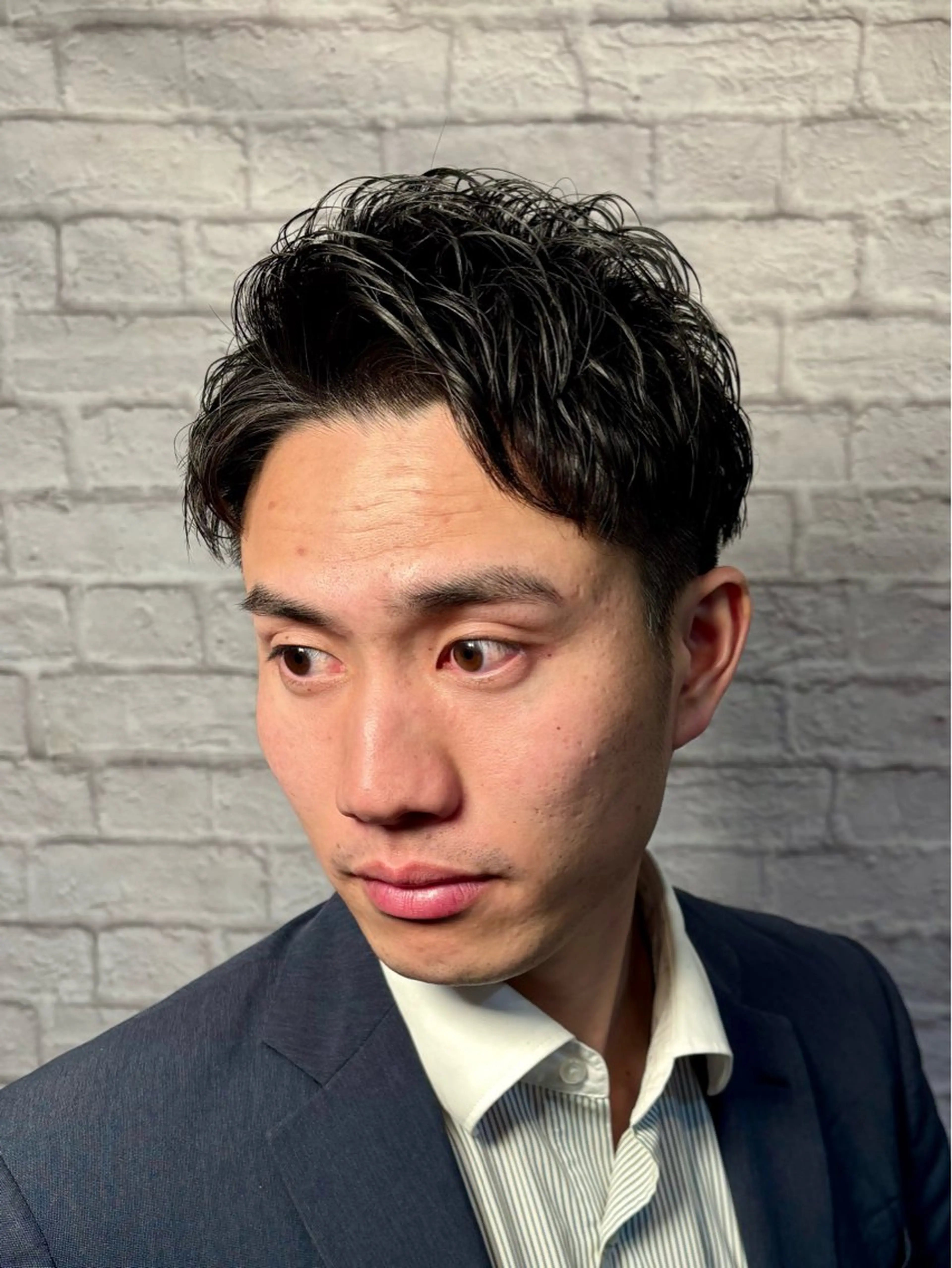 ショート パーマ ヘアアレンジ メンズ キッズ メンズカット/パーマ 山崎航平💈のヘアスタイル