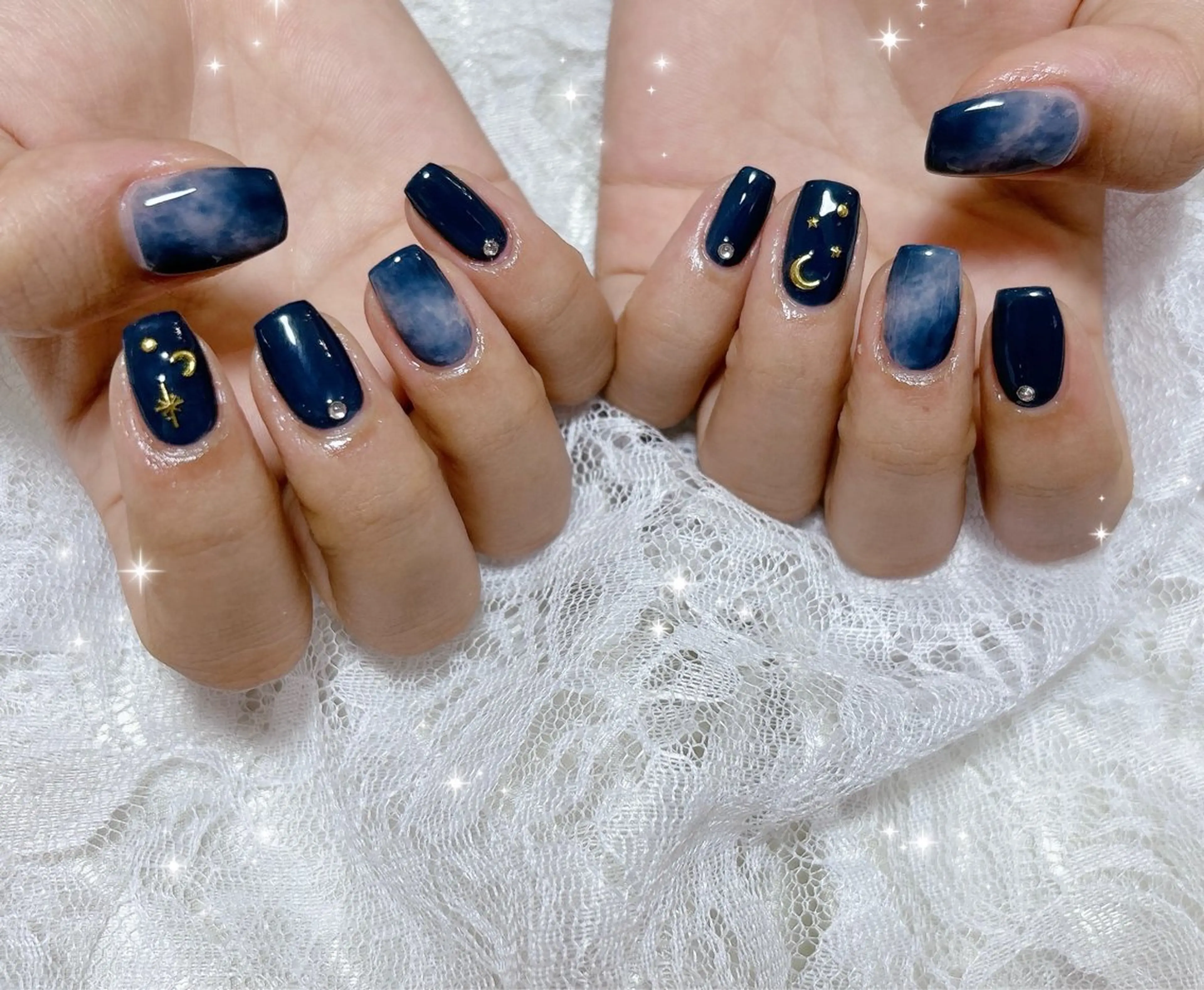 ネイル アートネイル ニュアンスネイル ハンドネイル FLARE NAIL フレアネイルのネイルデザイン