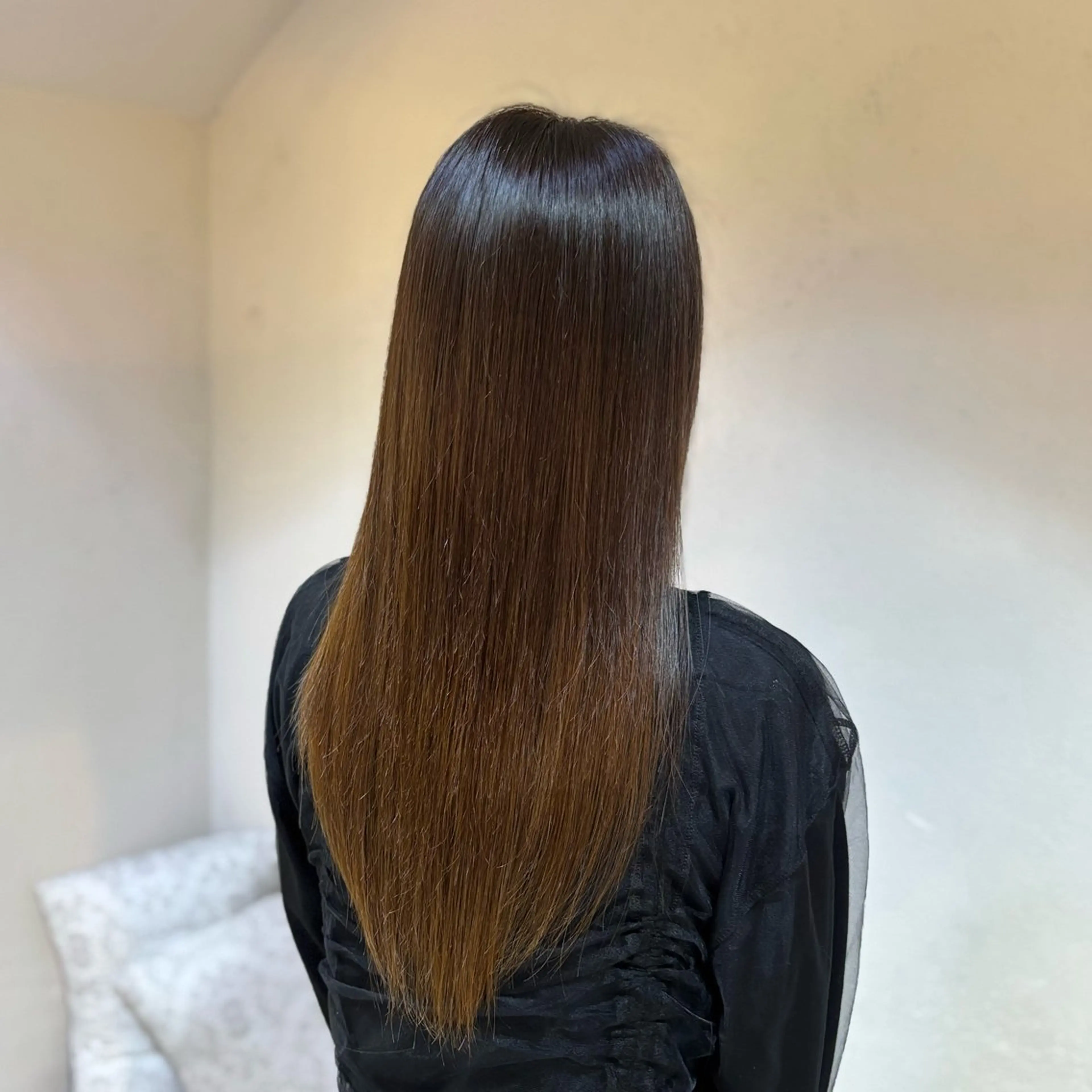 ロング 縮毛矯正 ACCOLE Yuzuのヘアスタイル