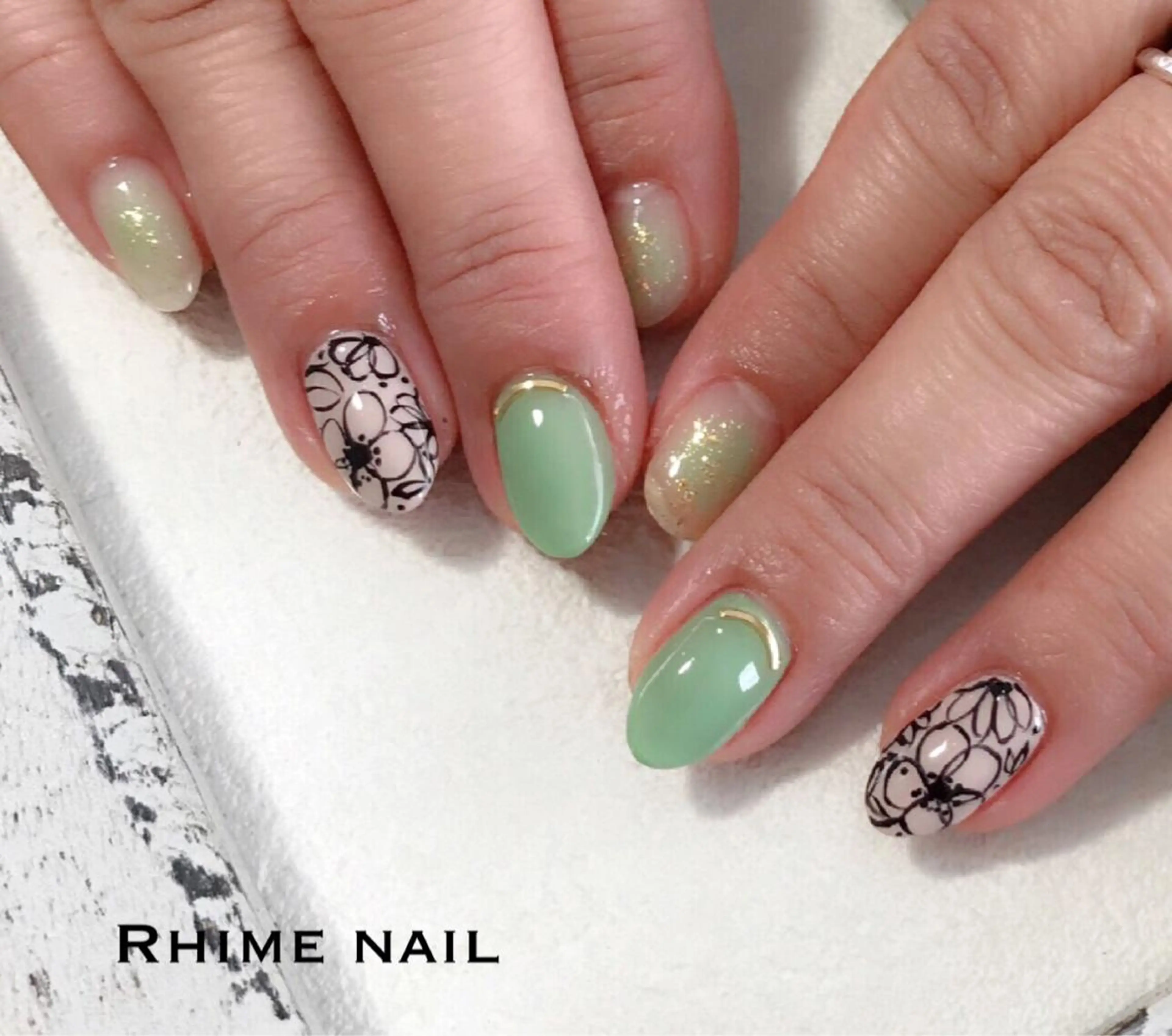 ネイル Rhime nail ライムネイルのネイルデザイン