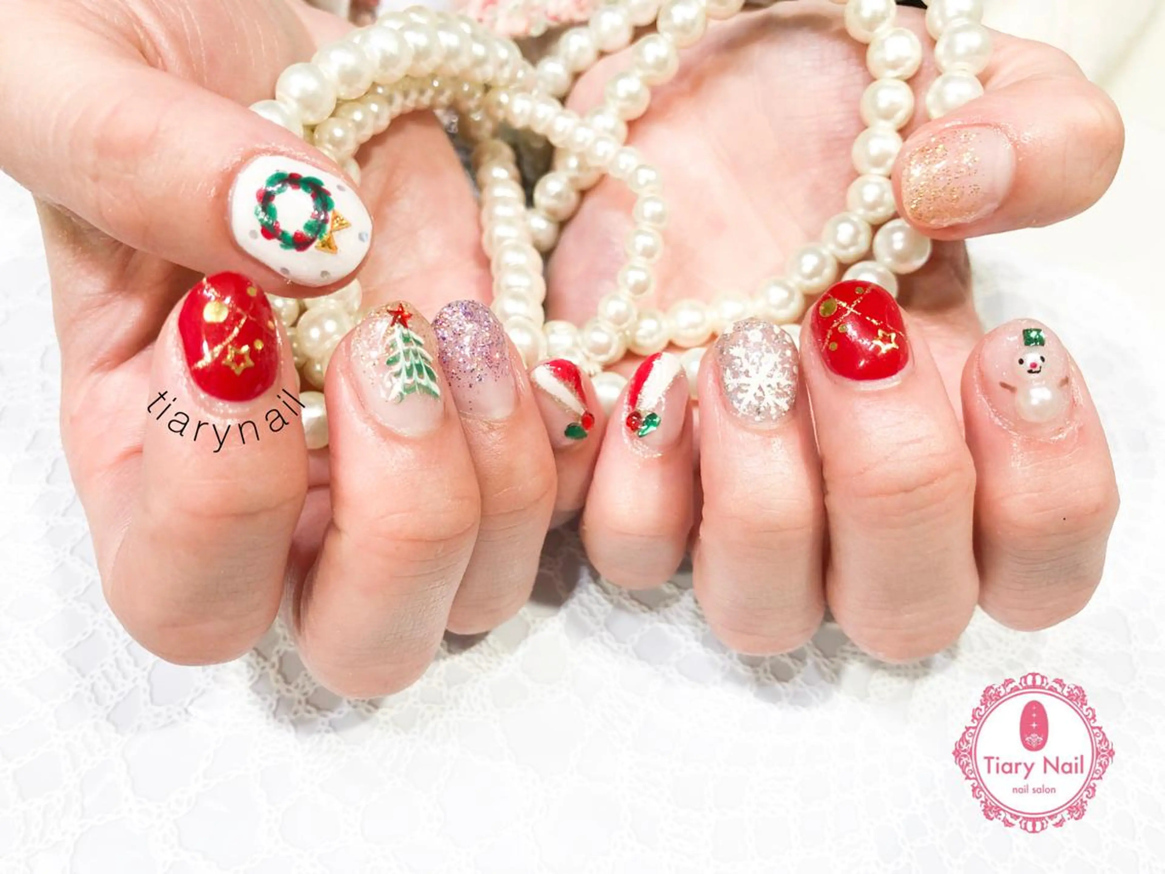 ネイル tiarynail K K🐼のネイルデザイン