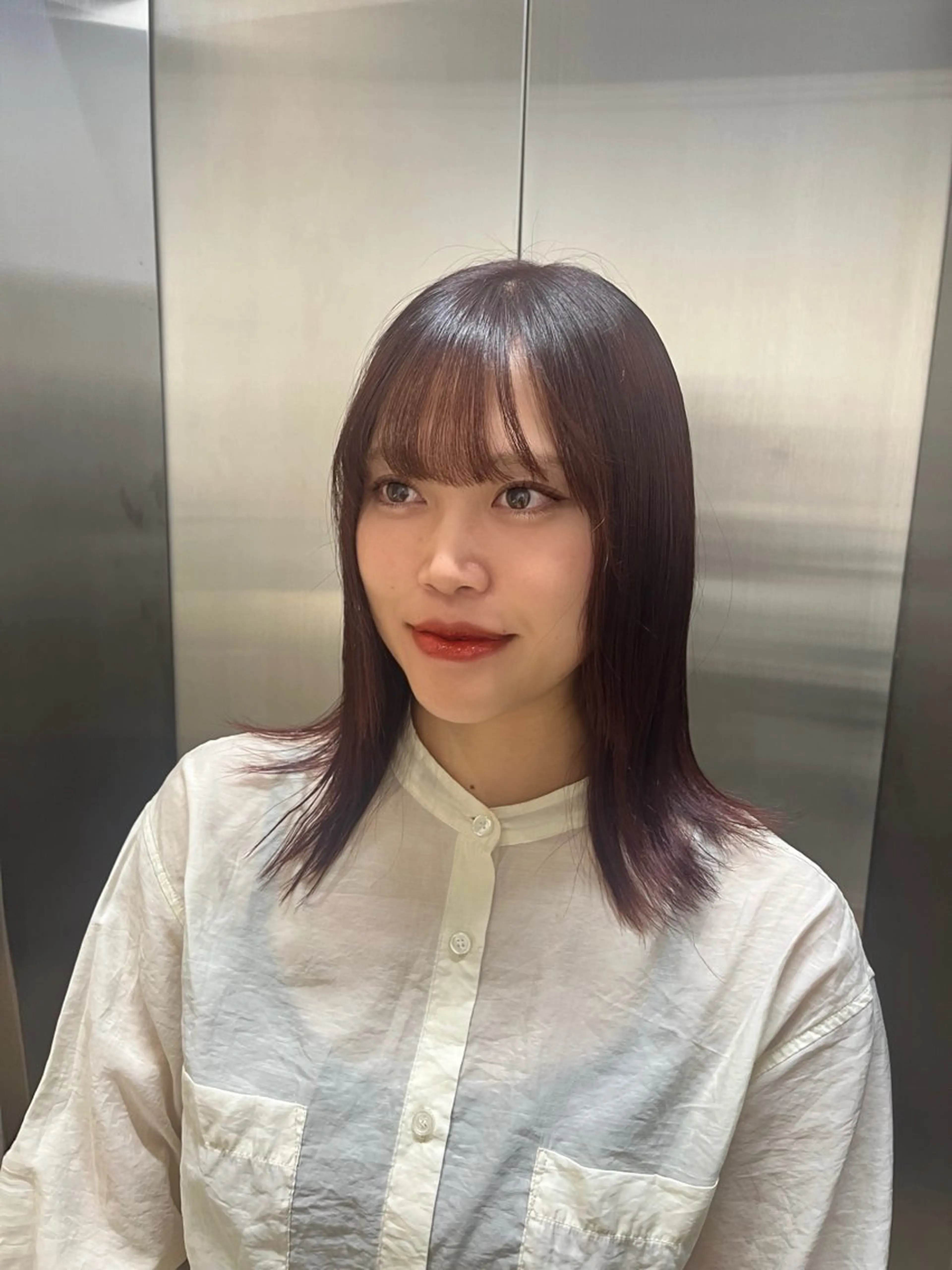 ミディアム カラー ヘアアレンジ 原宿・デザインカラー YUI🤍ྀིのヘアスタイル