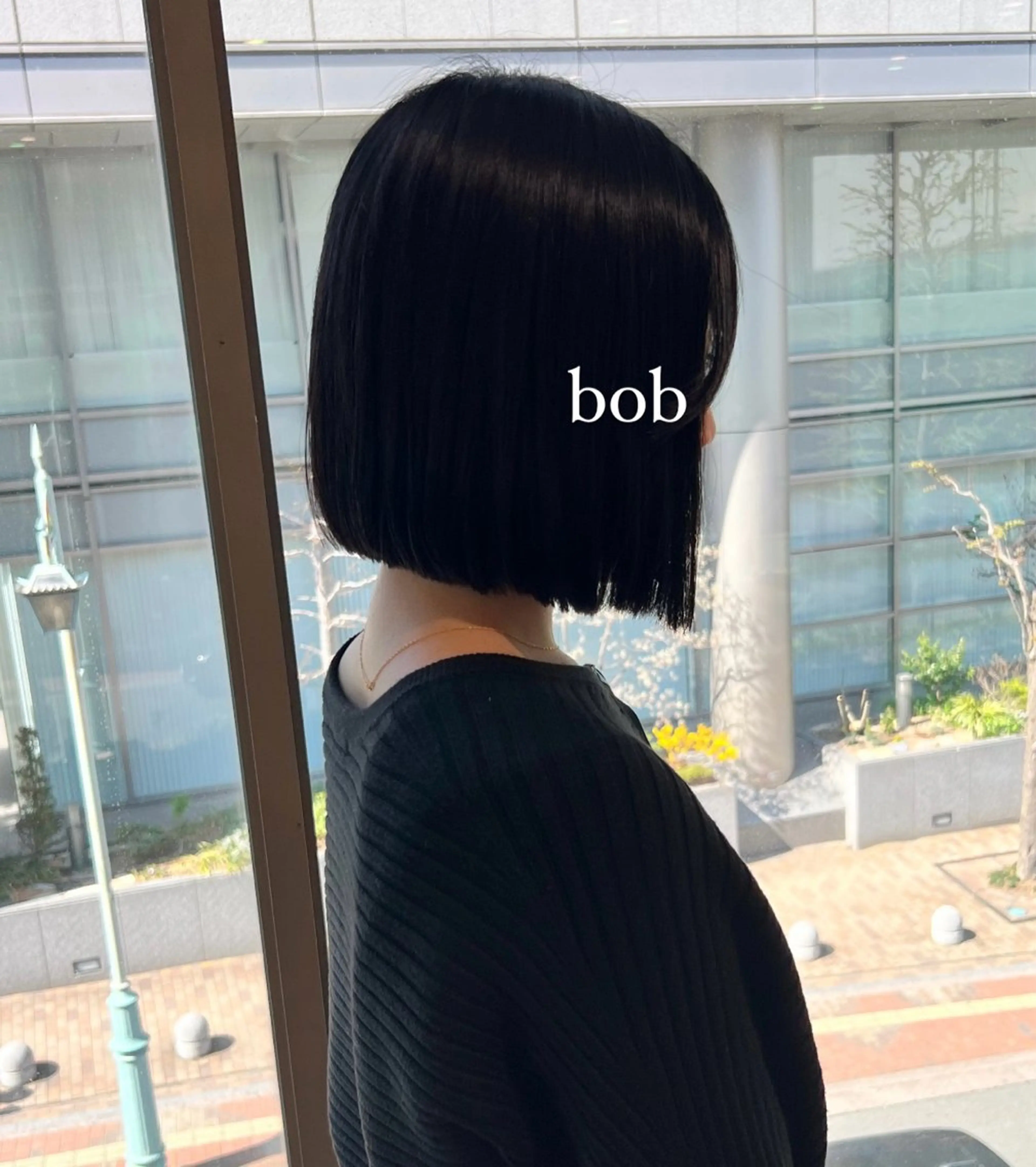 ショート ボブ 外ハネヘア 加納千華 /ボブ/ぱつっとボブのヘアスタイル