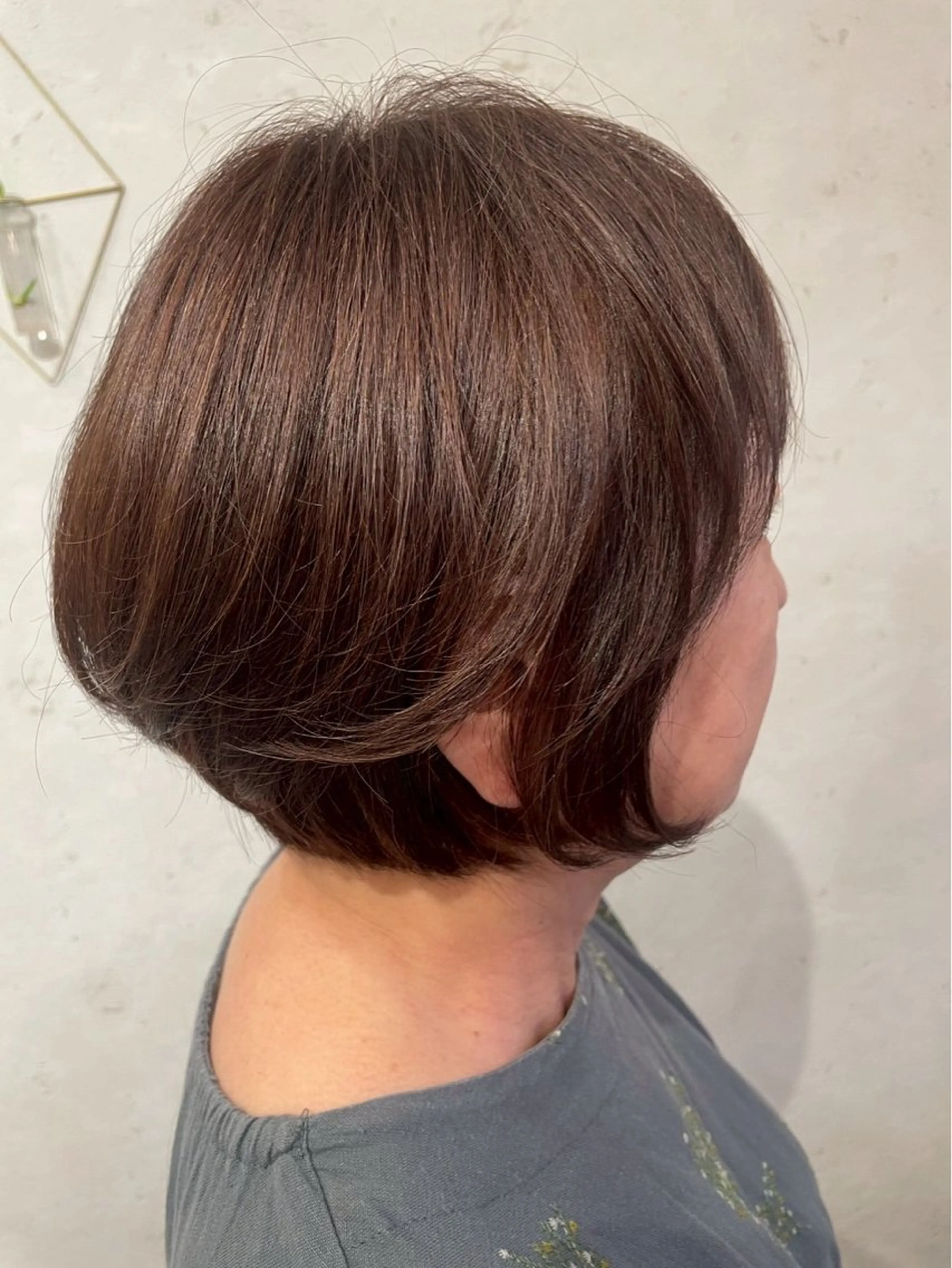 ショート カラー ショートボブ ボブ ミセス ショートヘア 藤田 美香のヘアスタイル