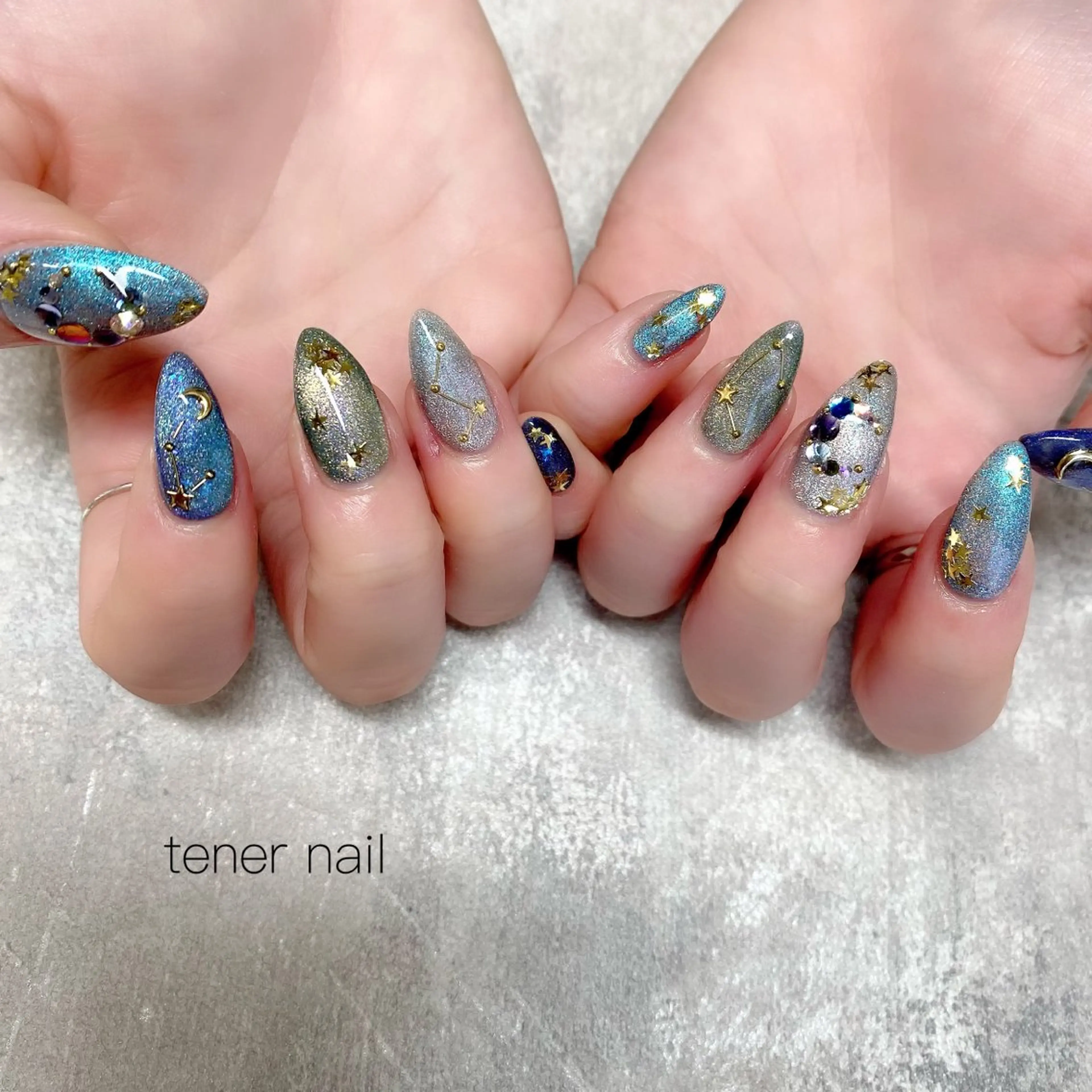 ネイル マグネットネイル ハンドネイル テネルネイル tener nailのネイルデザイン