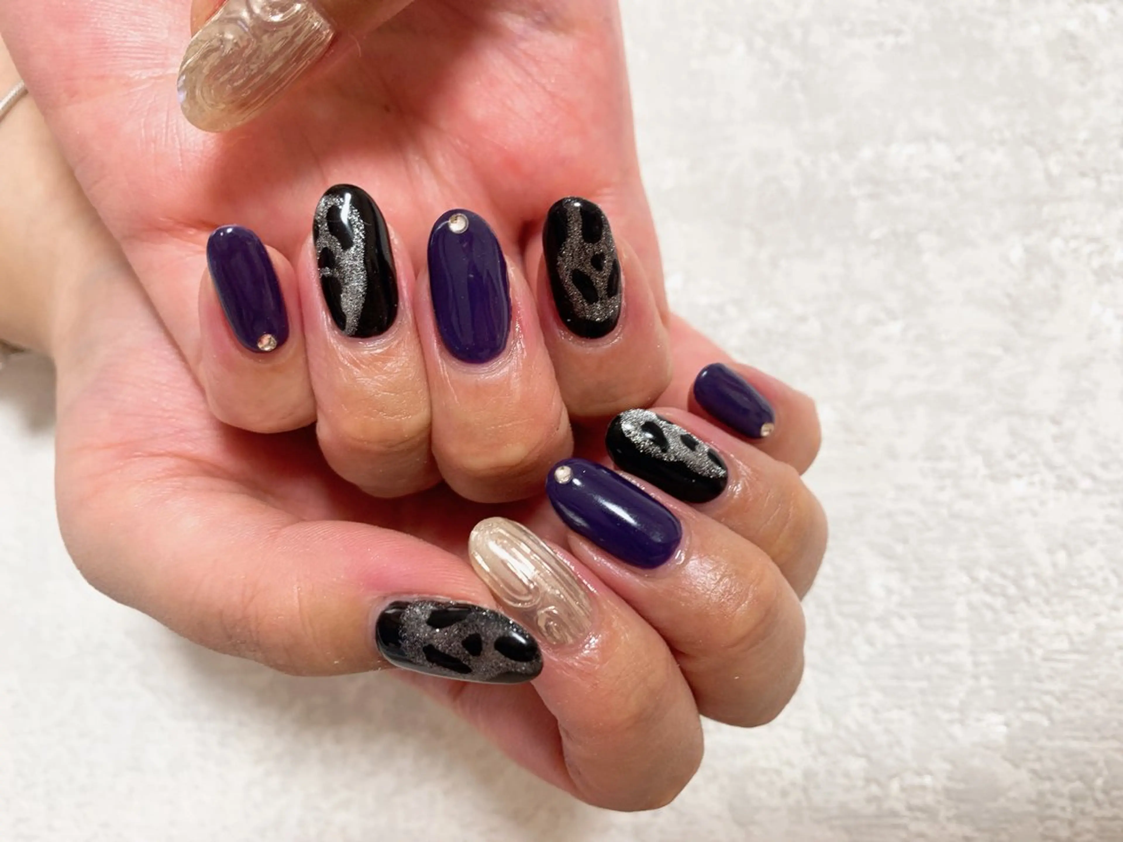 ネイル ジェルネイル ハロウィン 韓国ネイル メンズネイル パラジェル kiki nail たまプラーザのネイルデザイン