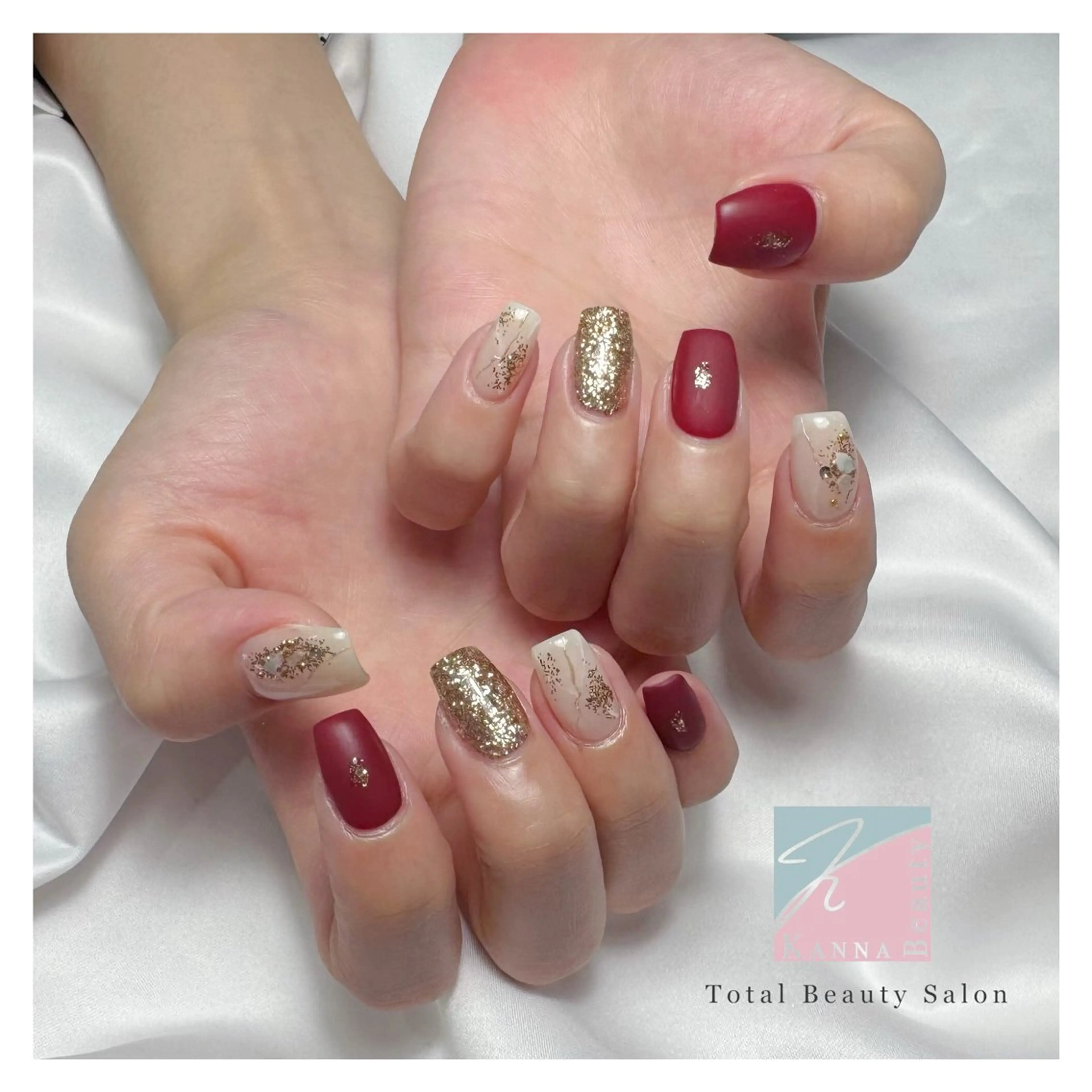 ネイル フットネイル ジェルネイル グラデーション キラキラネイル マグネットネイル ハンドネイル Kanna Yuki カンナユキのネイルデザイン