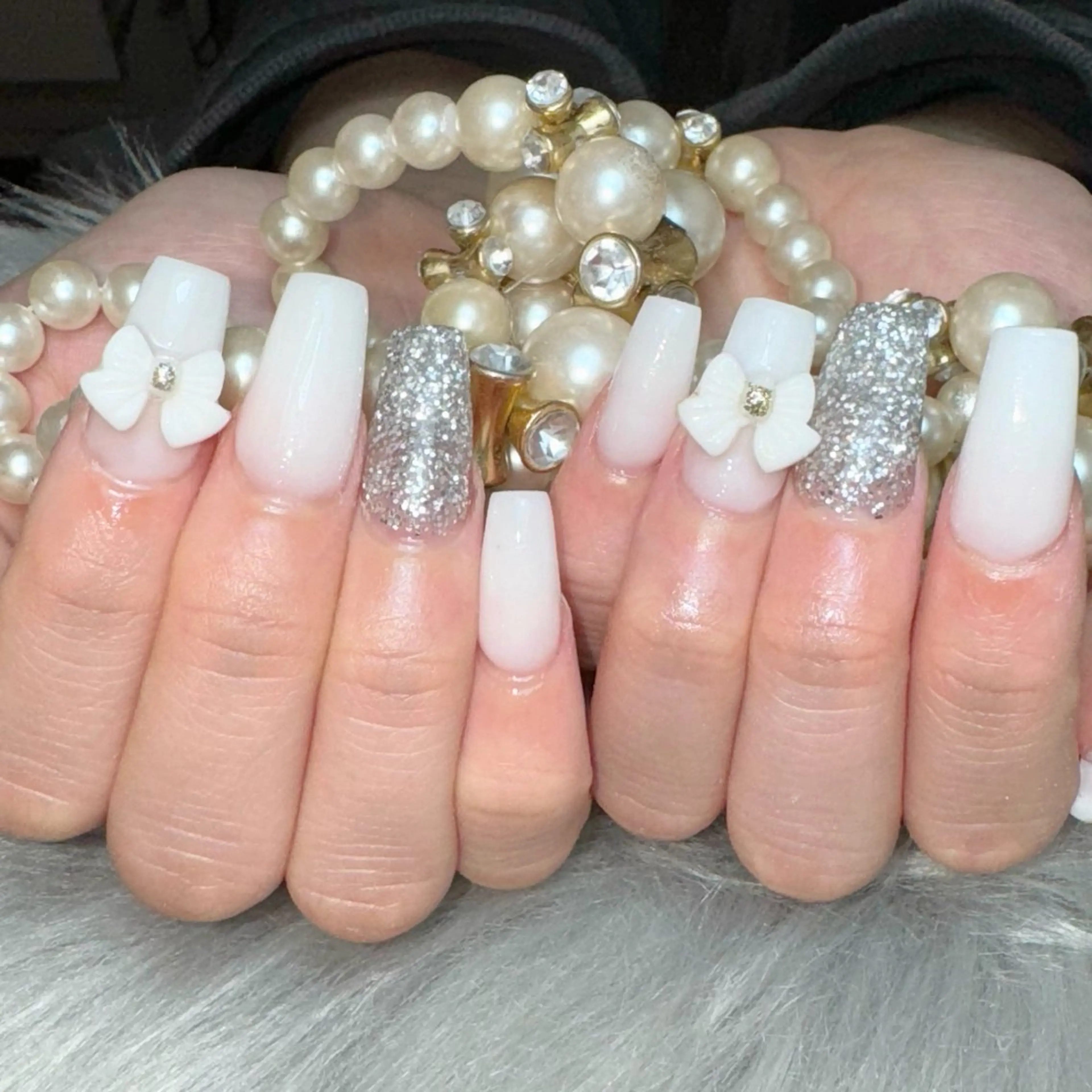 ネイル ラメ(グリッター) ハンドネイル Feel ‪‪☺︎‬Yuriaのネイルデザイン