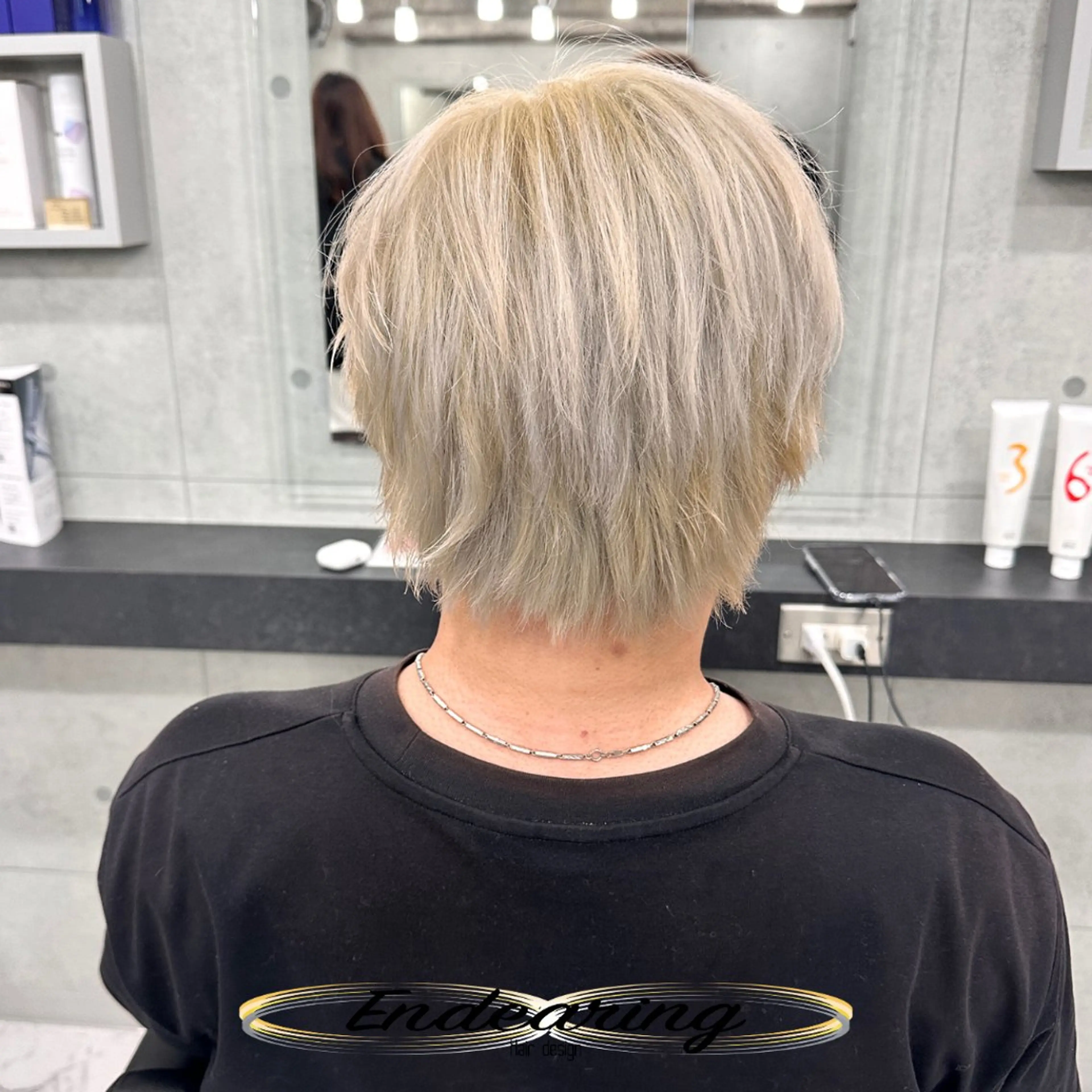 カラー アッシュ ベージュカラー ブリーチ ハイトーンカラー ヘアカラー Endearing 銀座/レイヤーカットのヘアスタイル