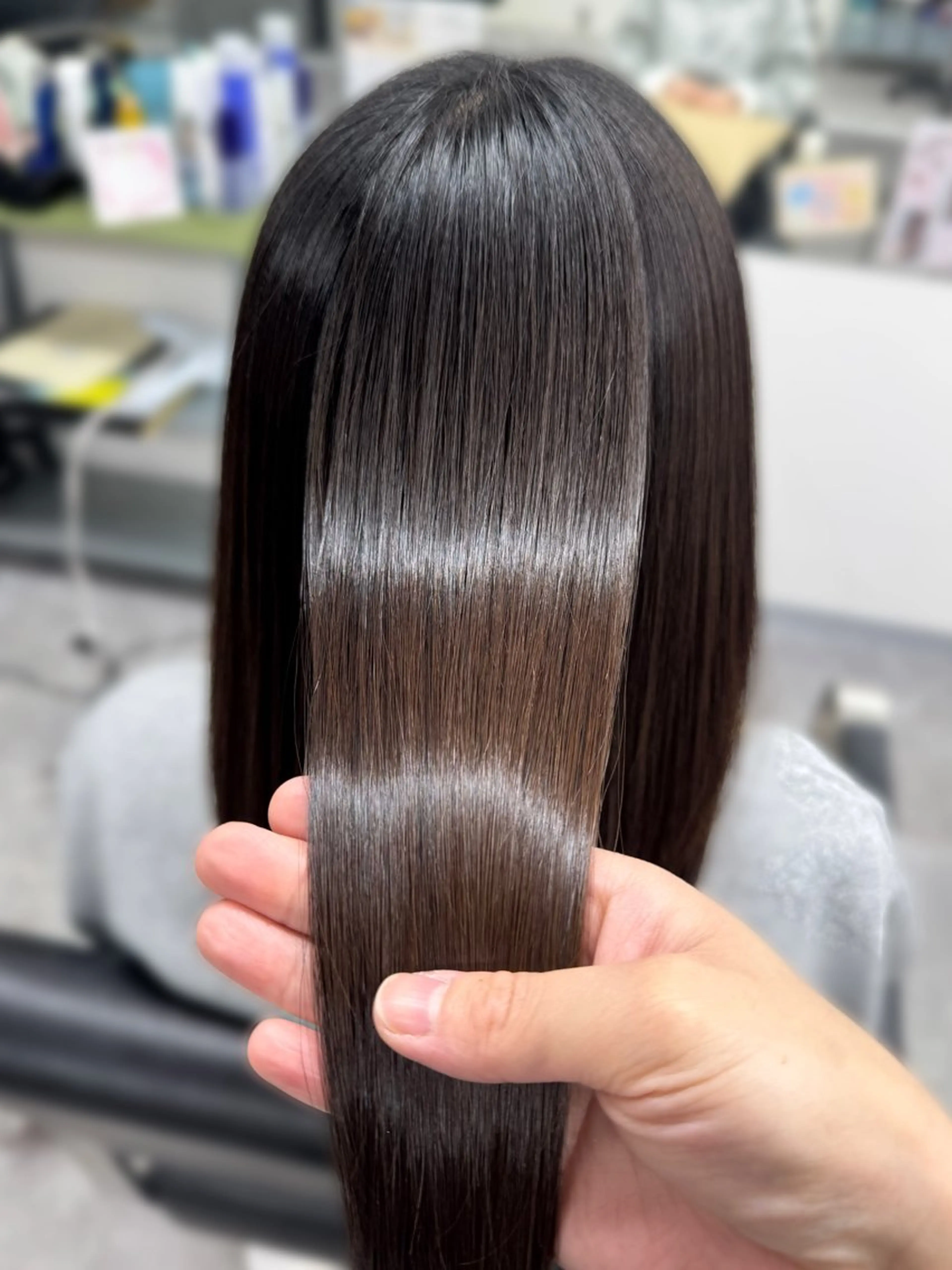 ロング 髪質改善 トリートメント 酸熱トリートメント 髪質改善メニュー 長井 美佐子のヘアスタイル