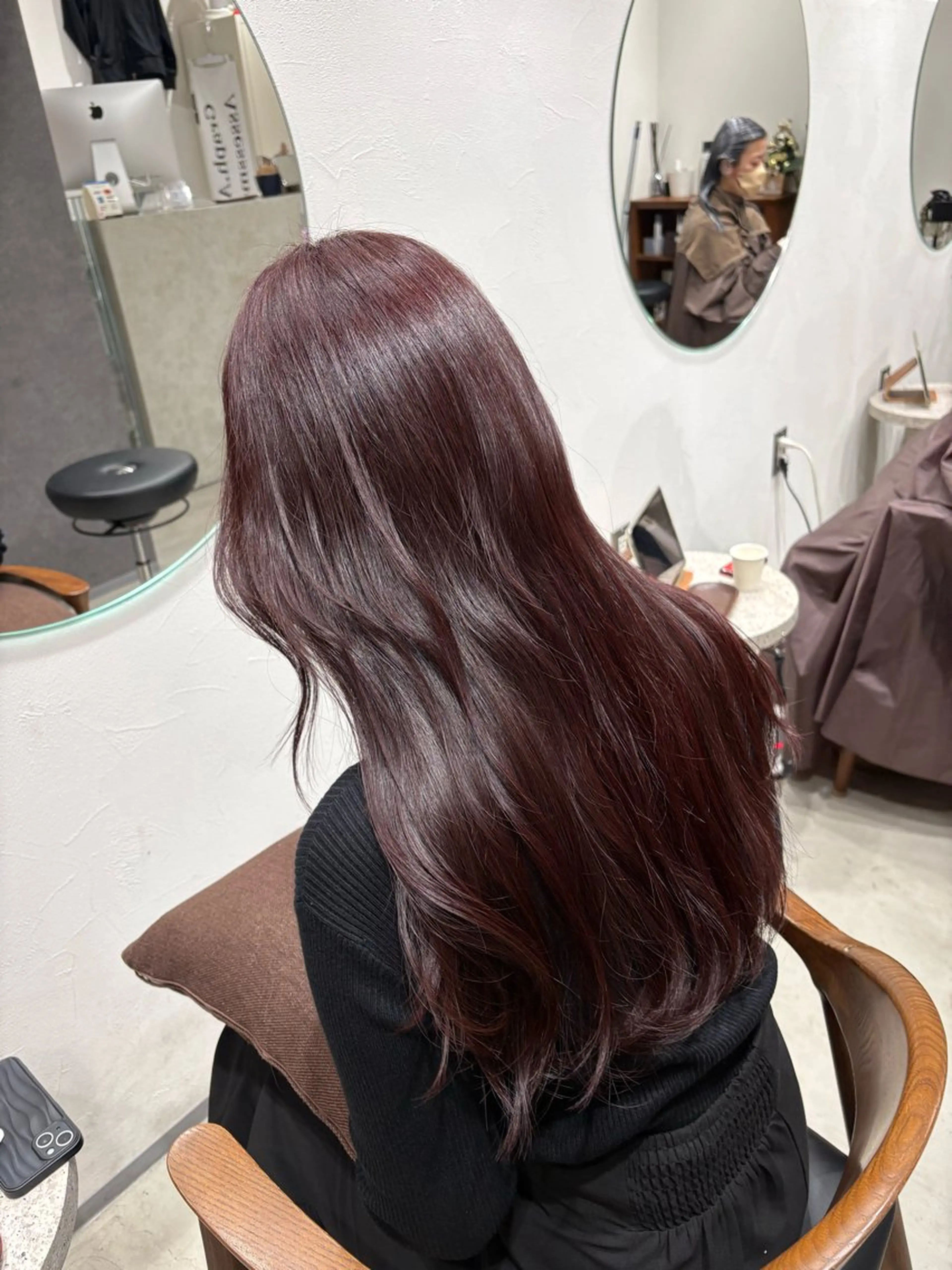 ロング ピンクラベンダー ボブ/レイヤー /河内温太のヘアスタイル