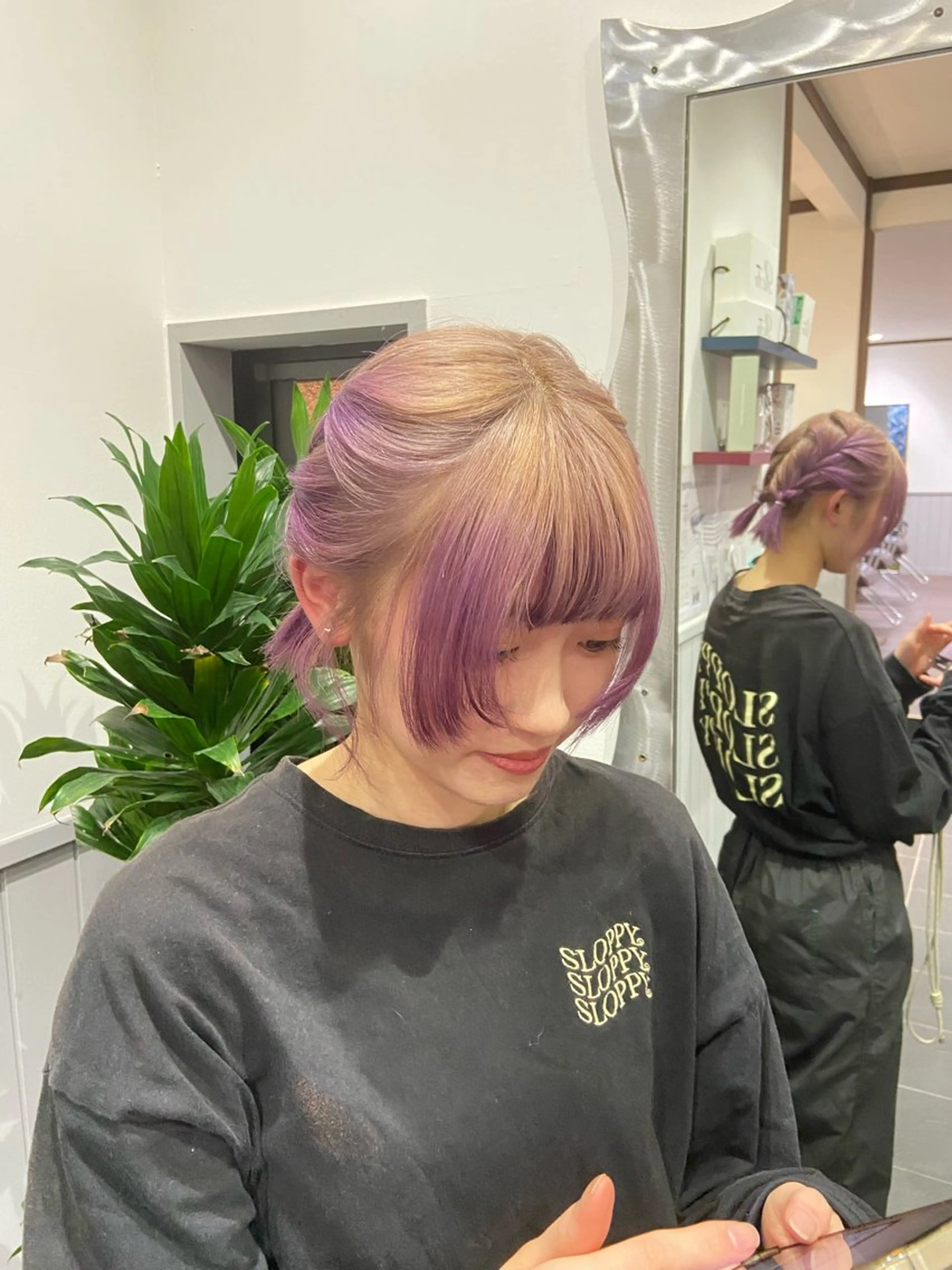 ミディアム カラー ベージュカラー デザインカラー カット ヘアカラー 加藤 こゆきのヘアスタイル