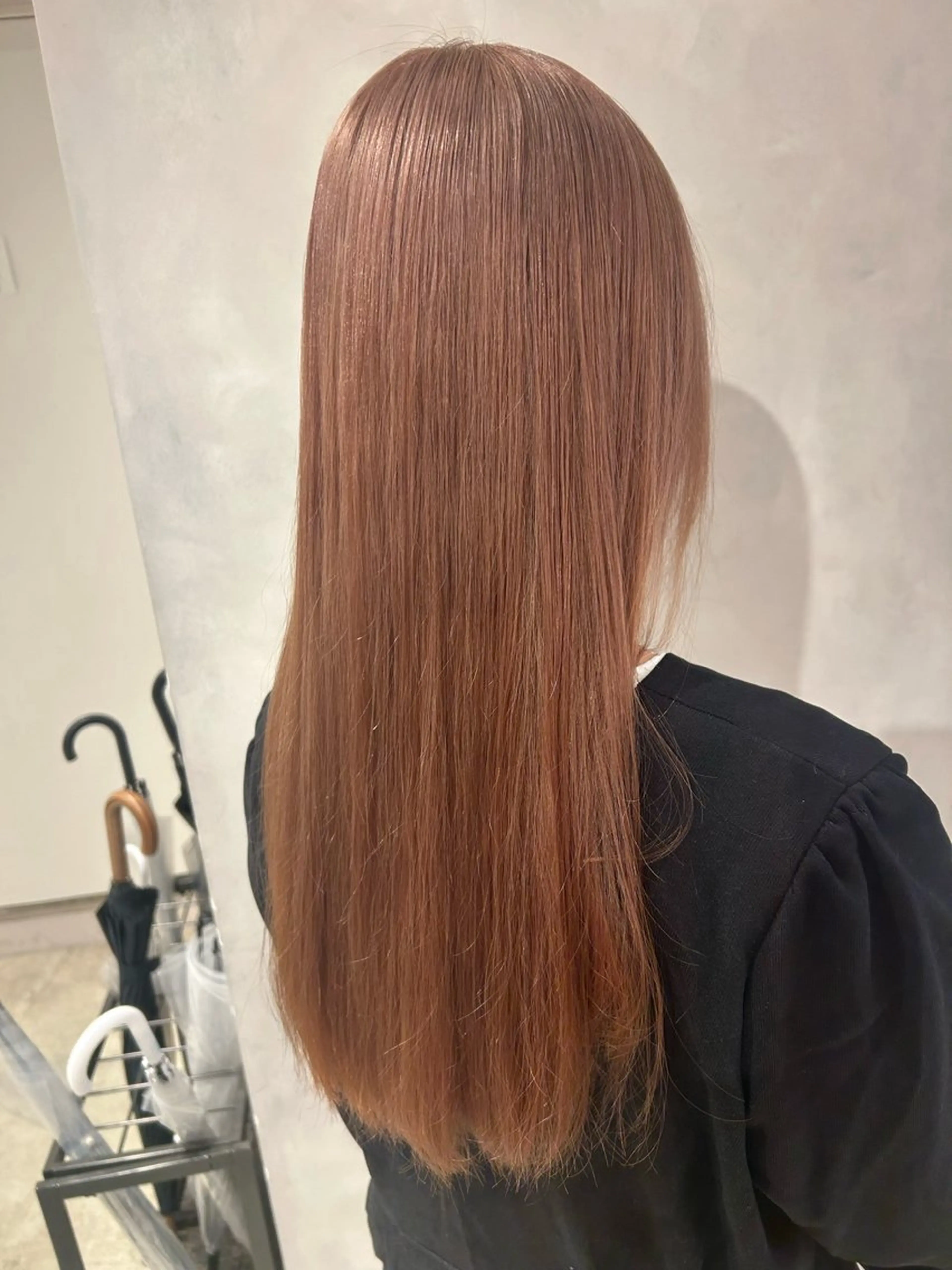 ロング カラー ベージュカラー ケアカラー 透明感カラー ダブルカラー ラベンダーカラー ヘアカラー トリートメント ピンク/ベージュ /似合わせ/田島百華のヘアスタイル