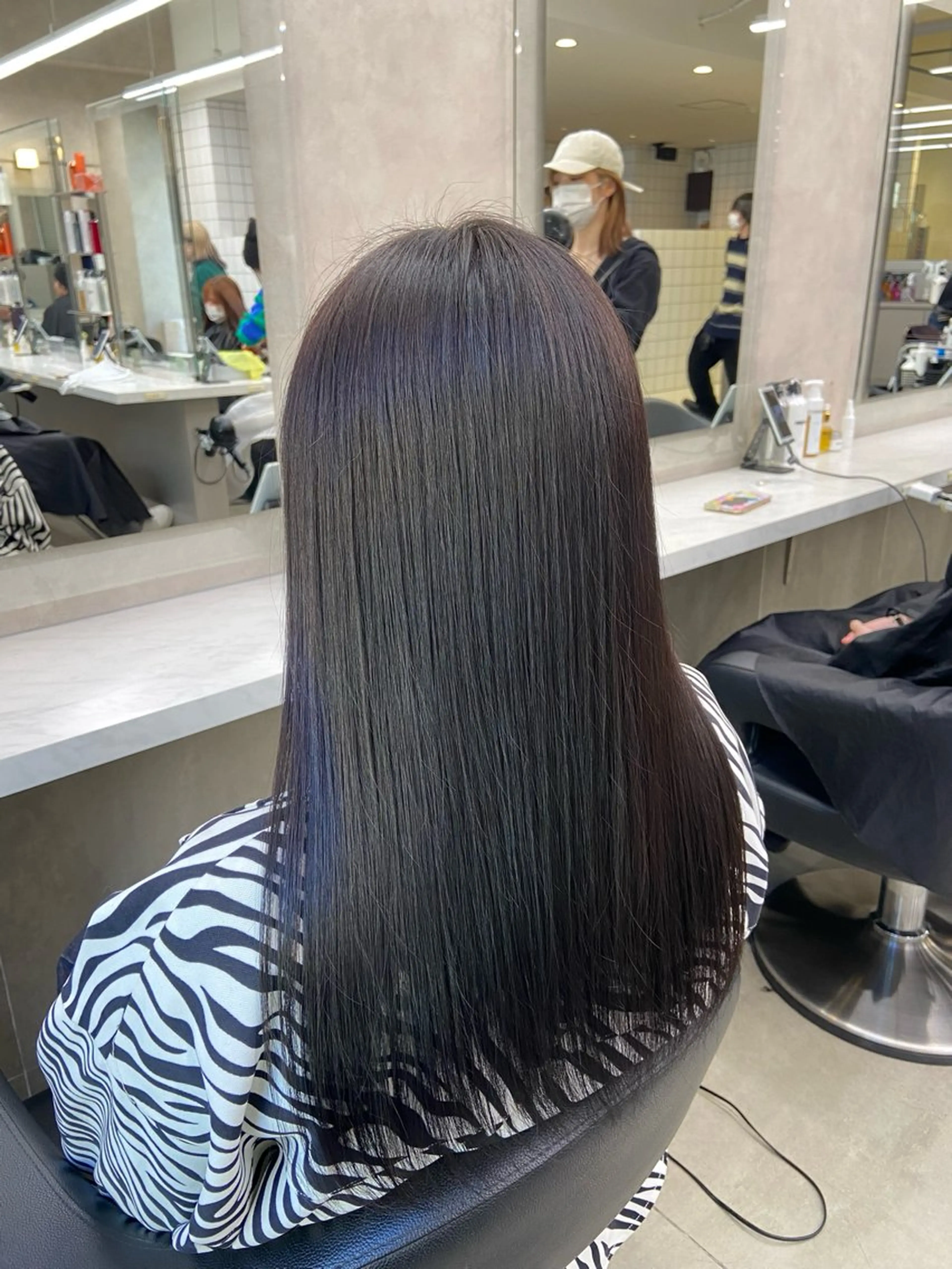 セミロング カラー ヘアアレンジ Over hair_ misakiのヘアスタイル