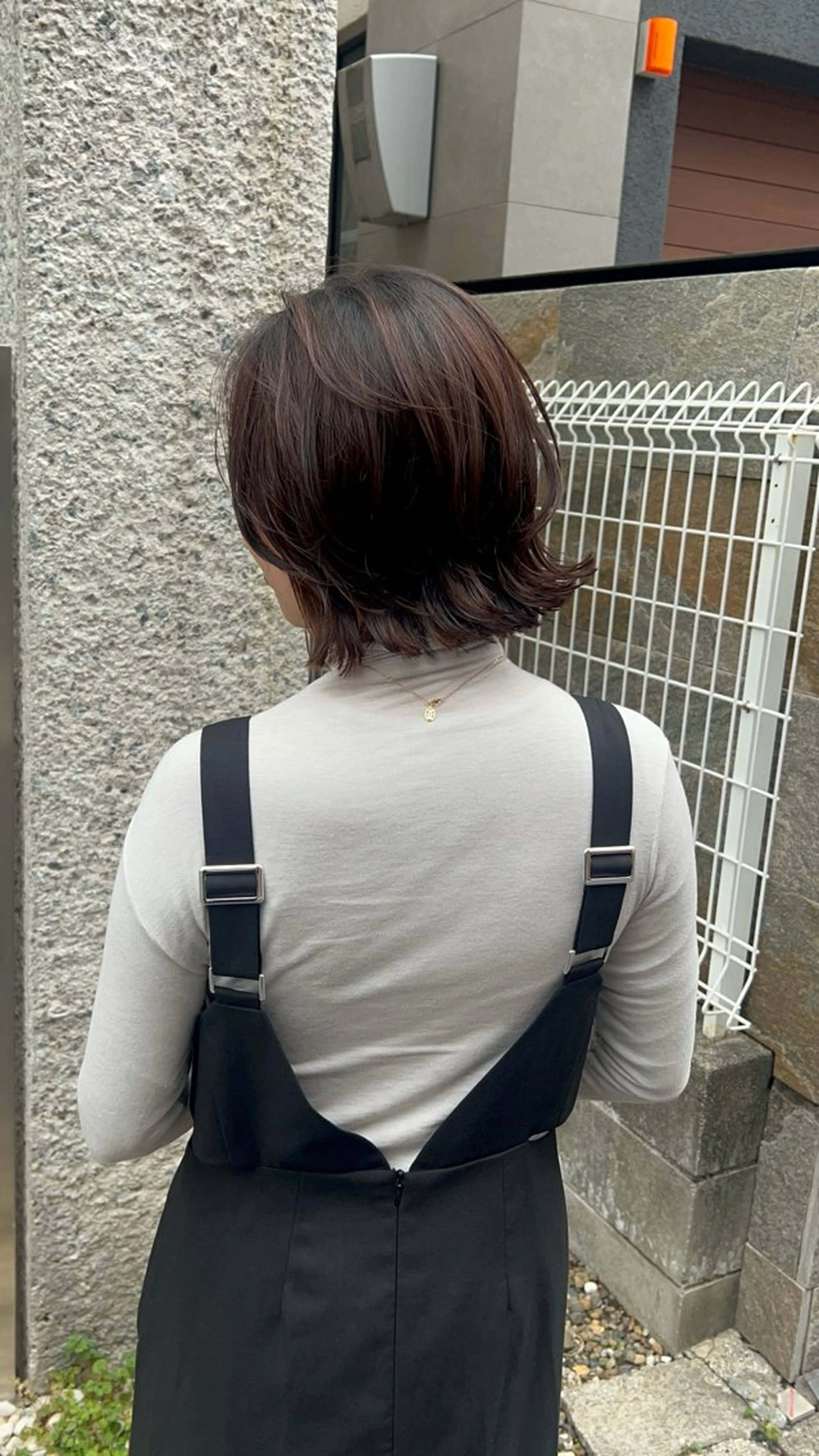 ミディアム パーマ ミディアムパーマ ボブ コテ巻き風パーマ SHONOのヘアスタイル