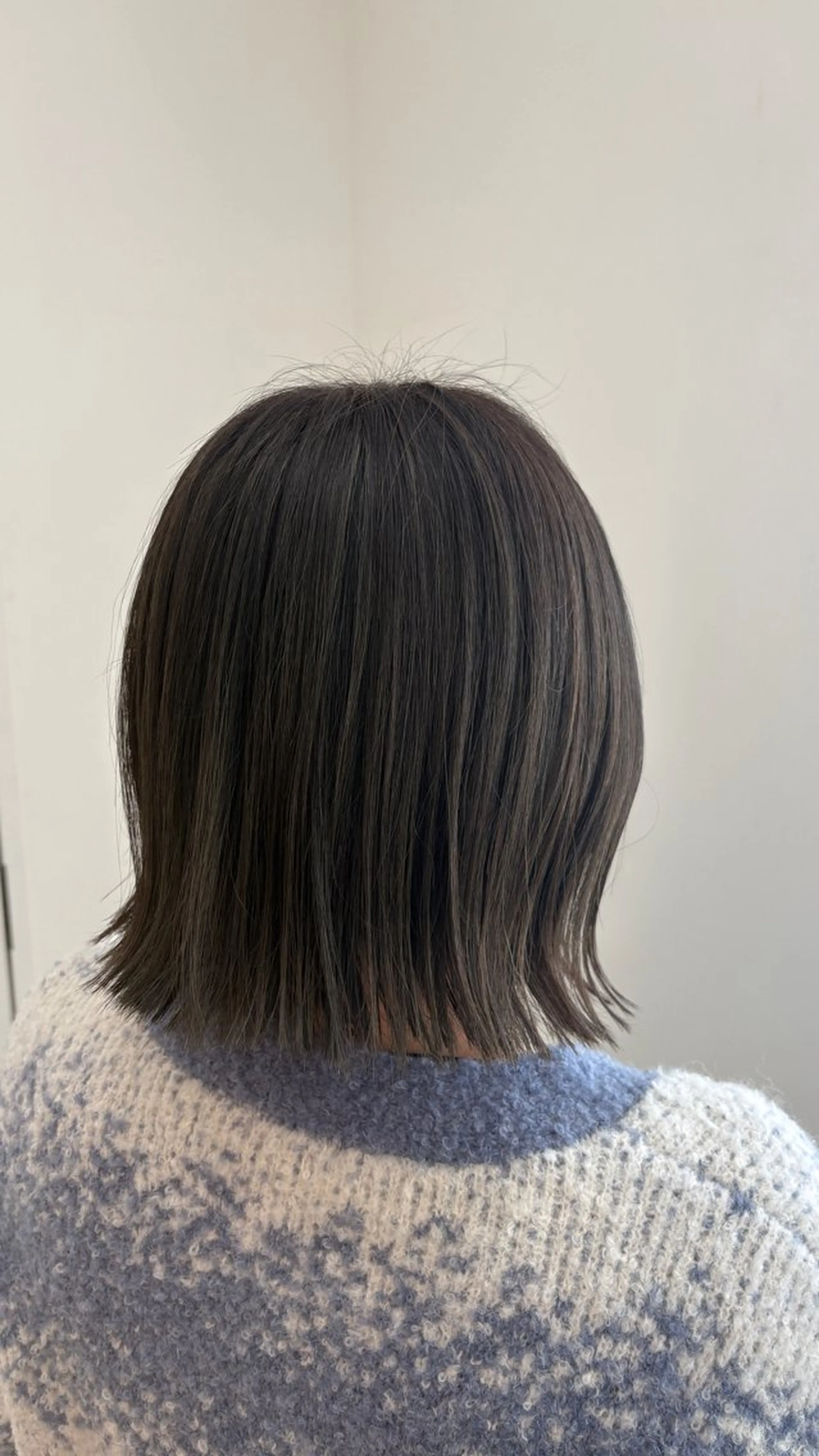 ミディアム カット ボブ/レイヤー 透明感／上尾/歩のヘアスタイル