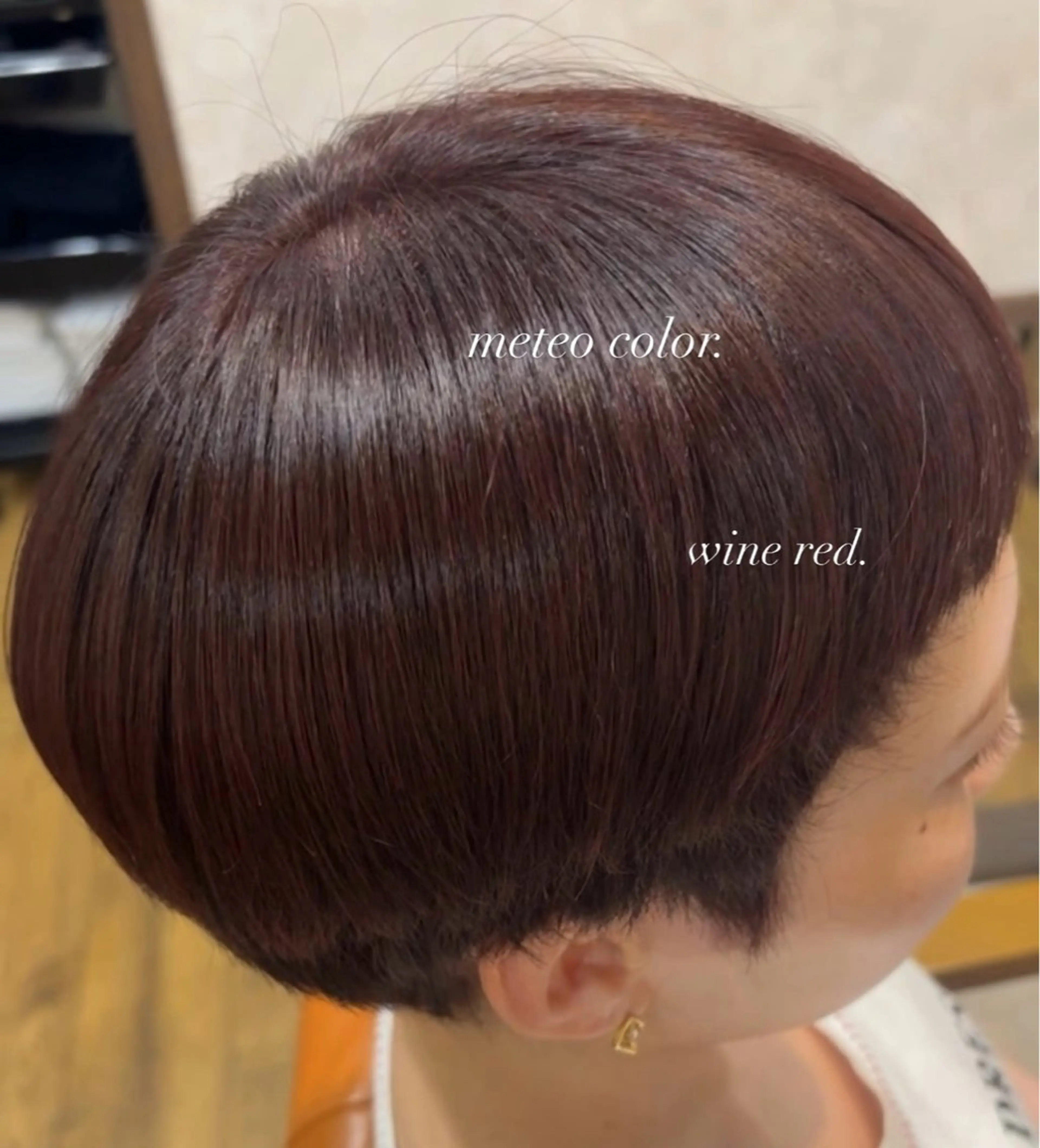 ショート カラー reborn店長 🤍リルのヘアスタイル