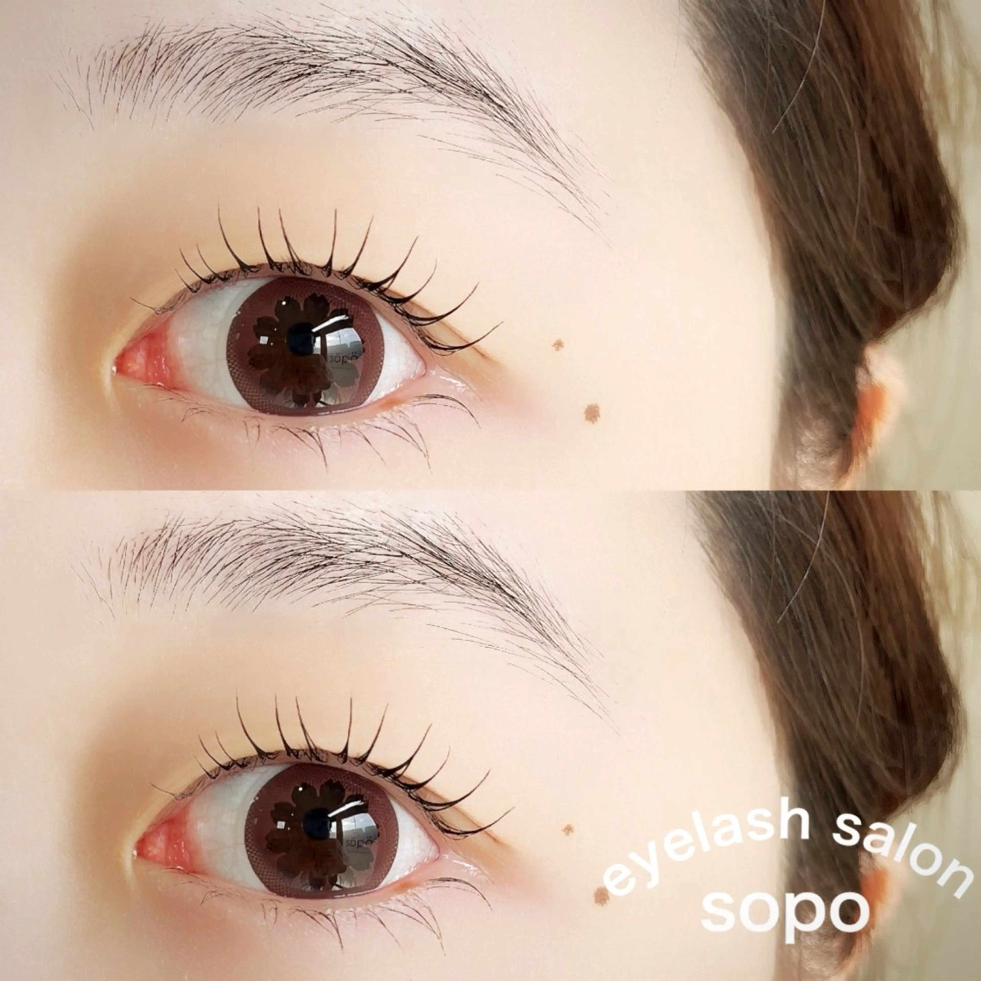 マツエク・マツパ 下まつげエクステ 一重×まつ毛パーマ eyelash salon sopo所属・sopo 山口のマツエク・マツパデザイン