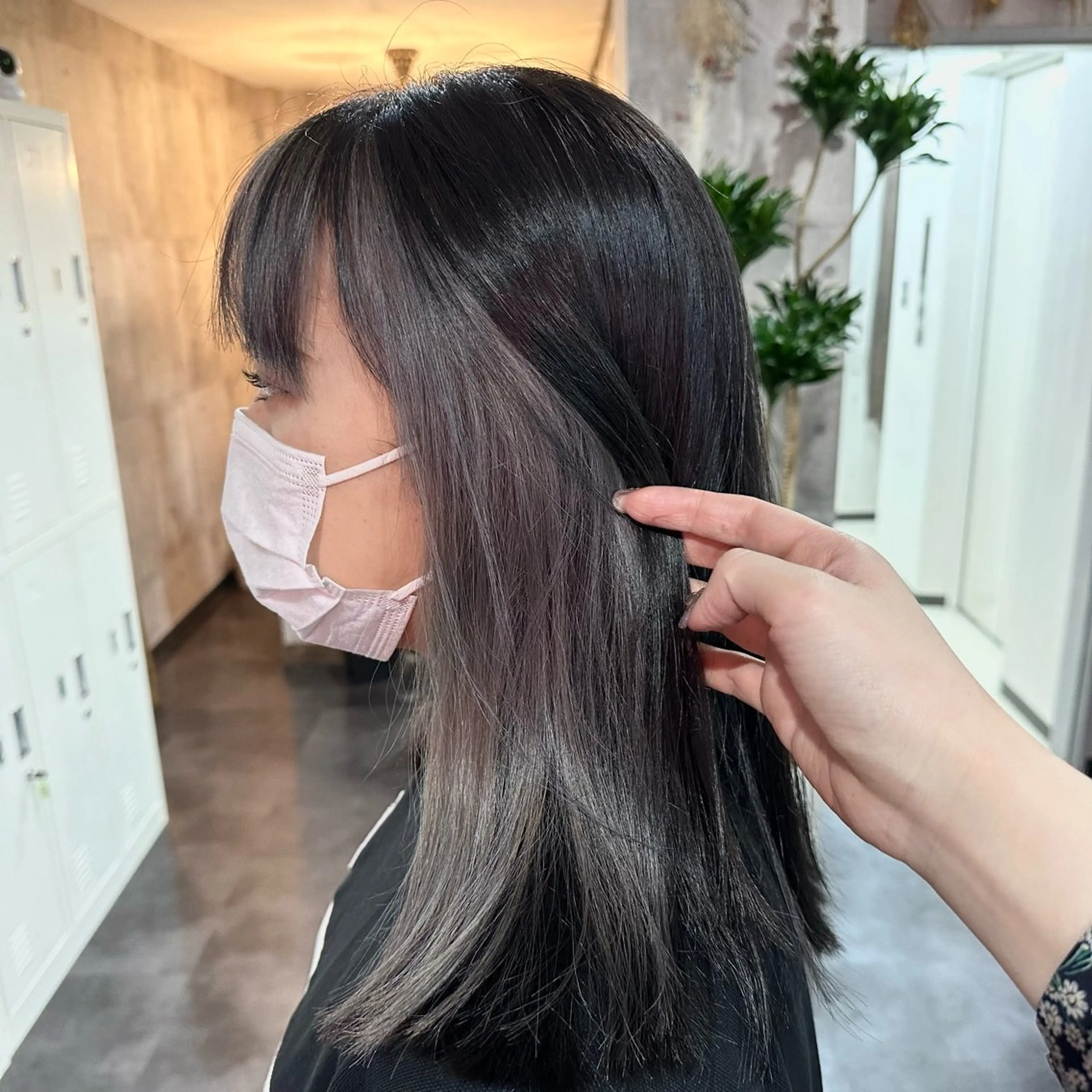 セミロング カラー カット ヘアカラー トリートメント 枚方 tomee 🦋南部　しほ🦋のヘアスタイル