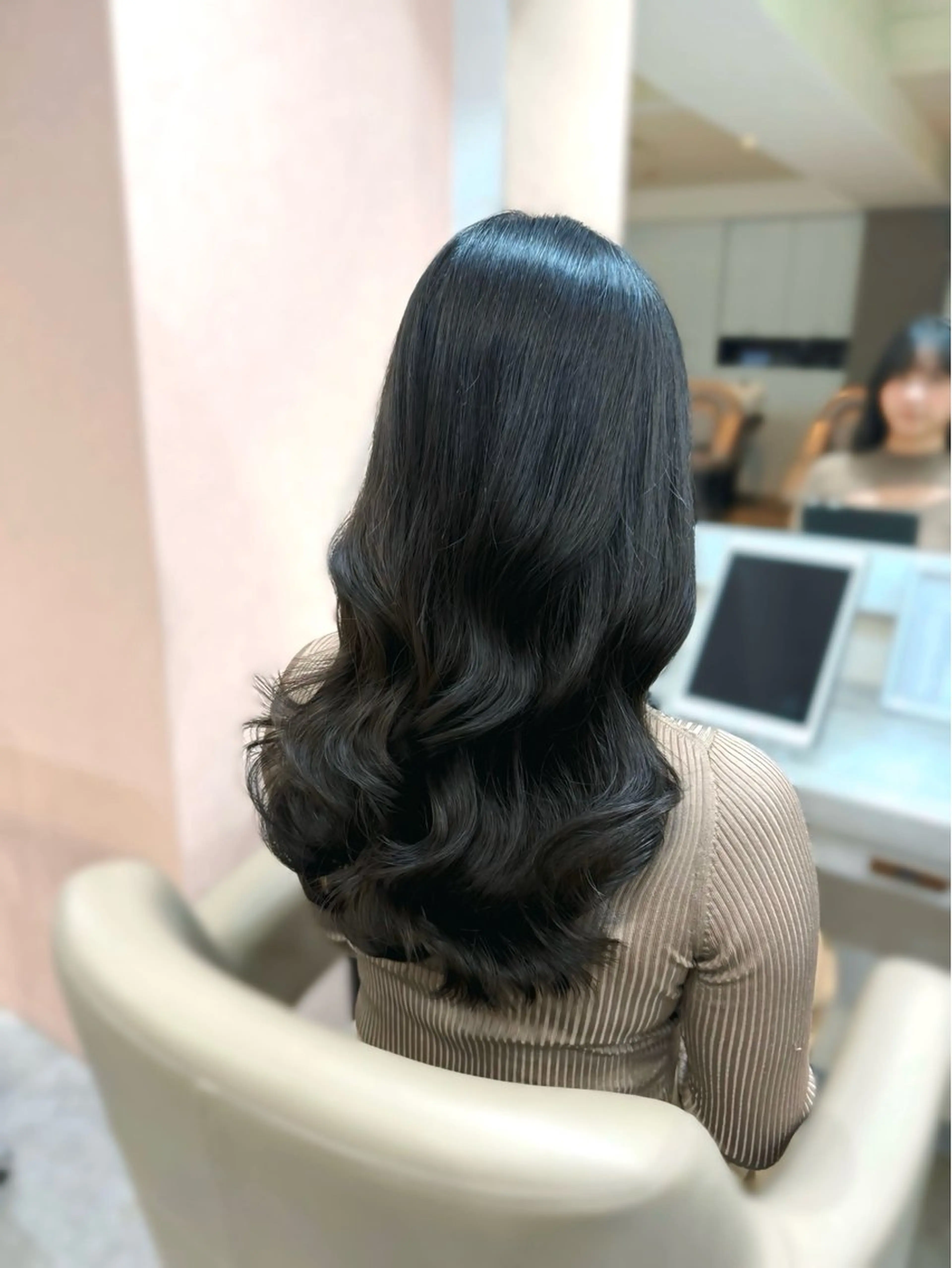 ロング 韓国風パーマ/ 菅沼 成郷のヘアスタイル