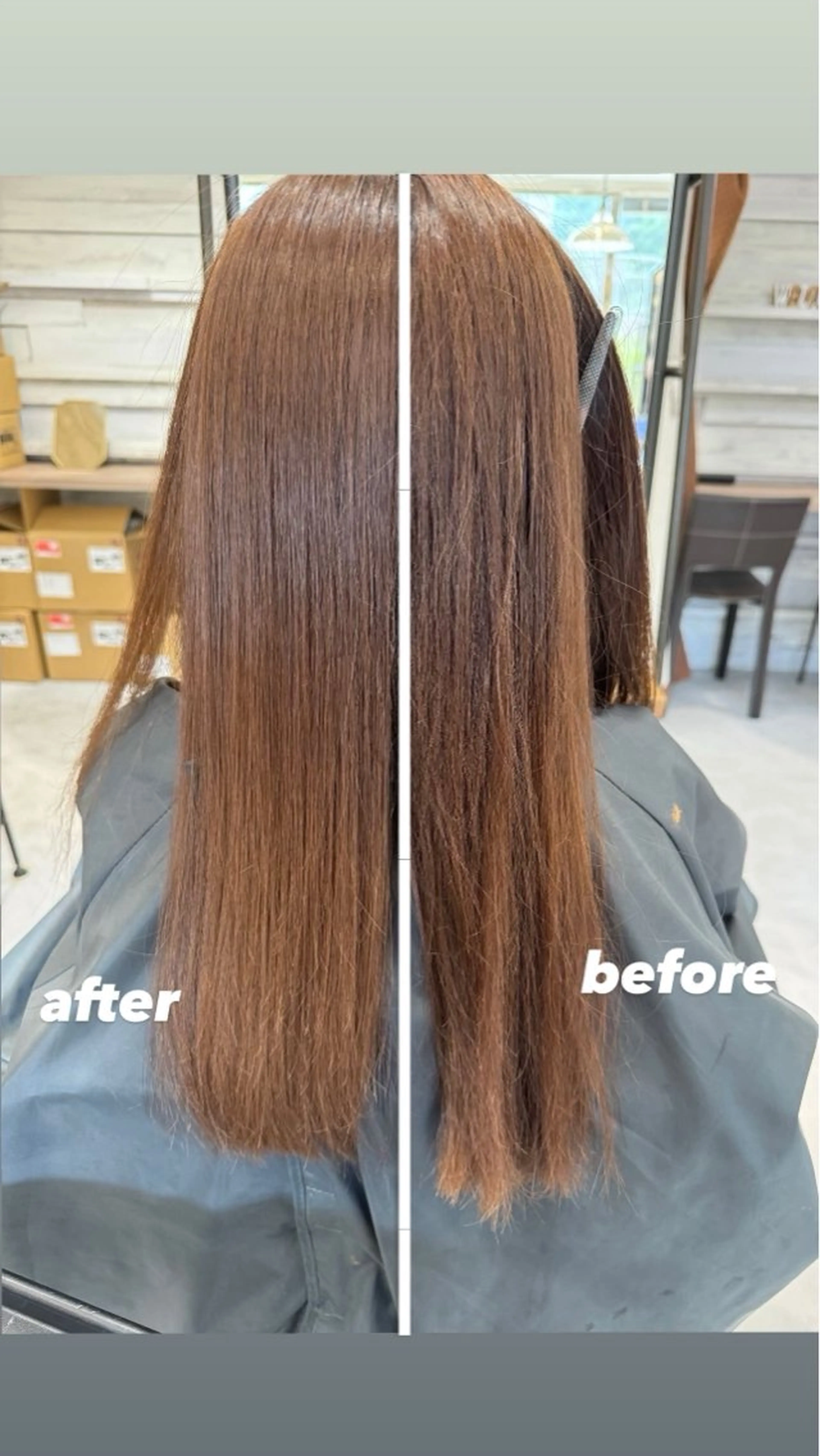 縮毛矯正+トリートメントの写真