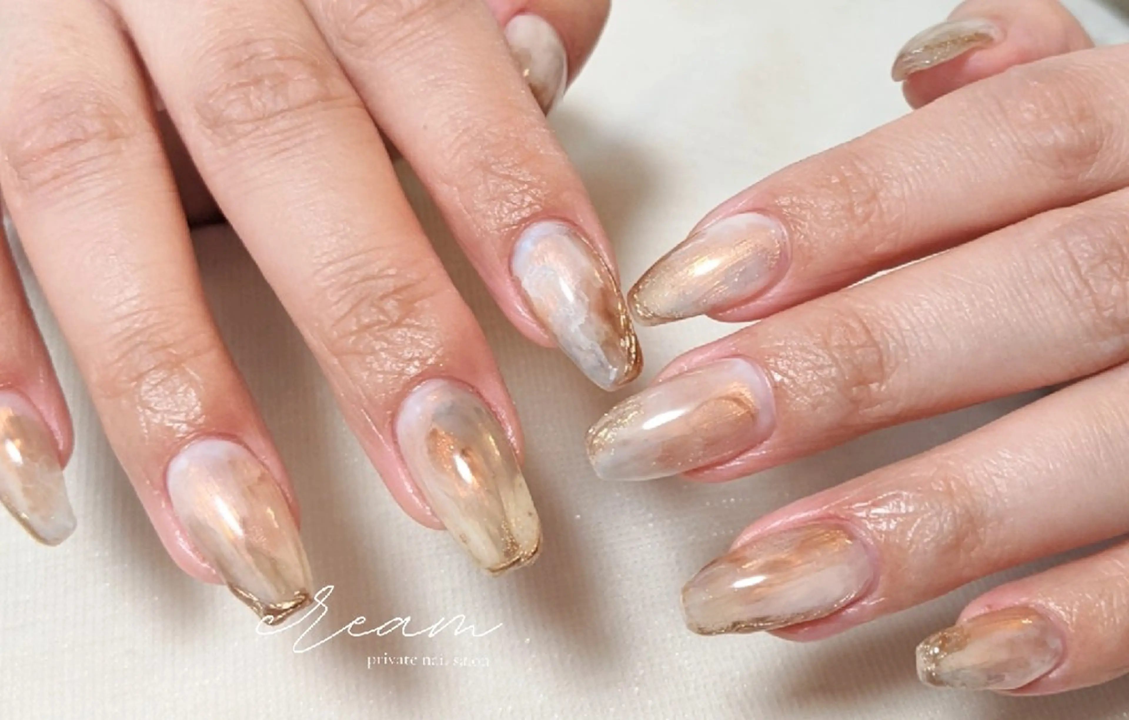 ネイル アートネイル ニュアンスネイル ハンドネイル cream. nailのネイルデザイン