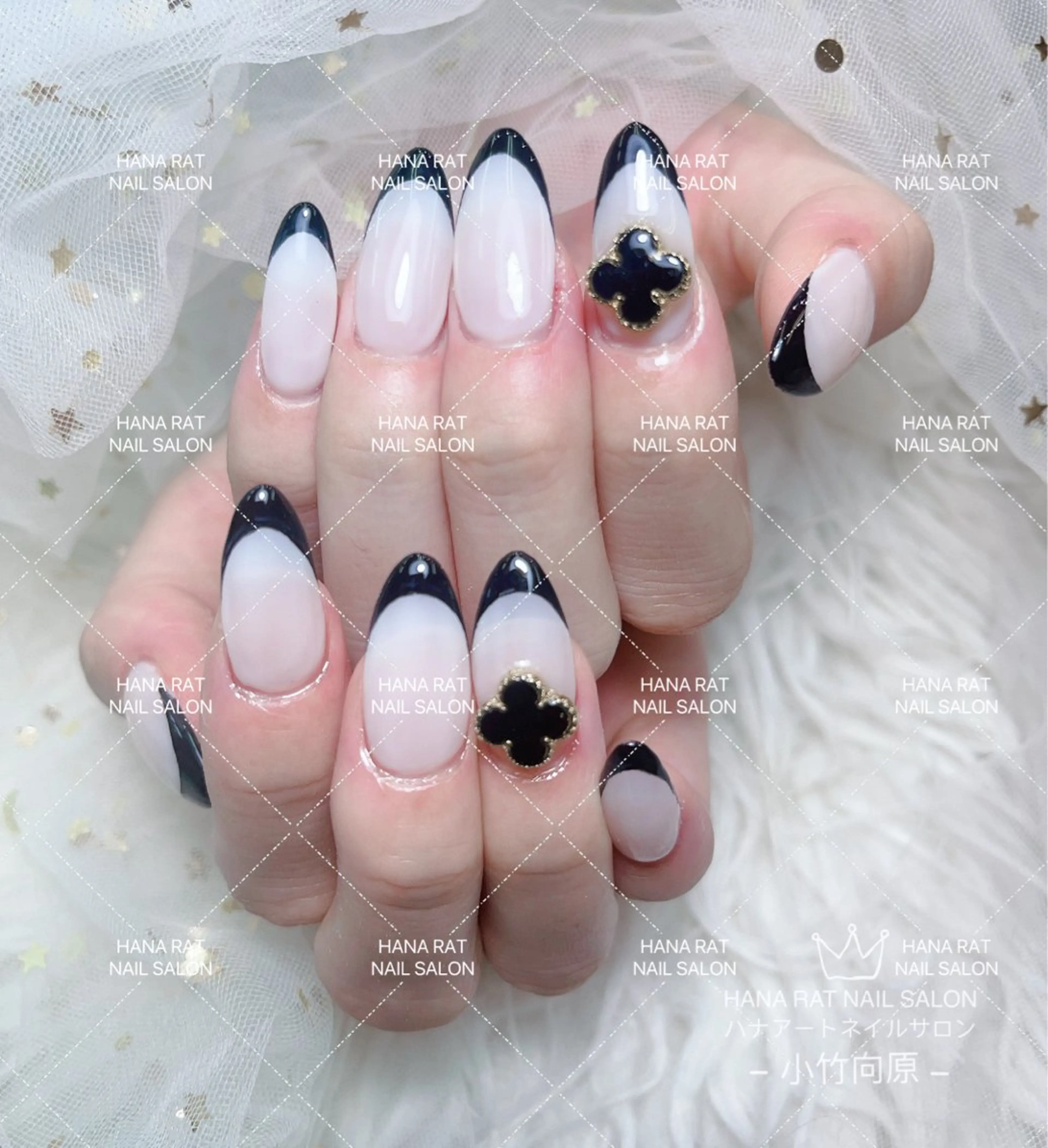 ネイル フレンチネイル HANA ART NAIL SALONのネイルデザイン