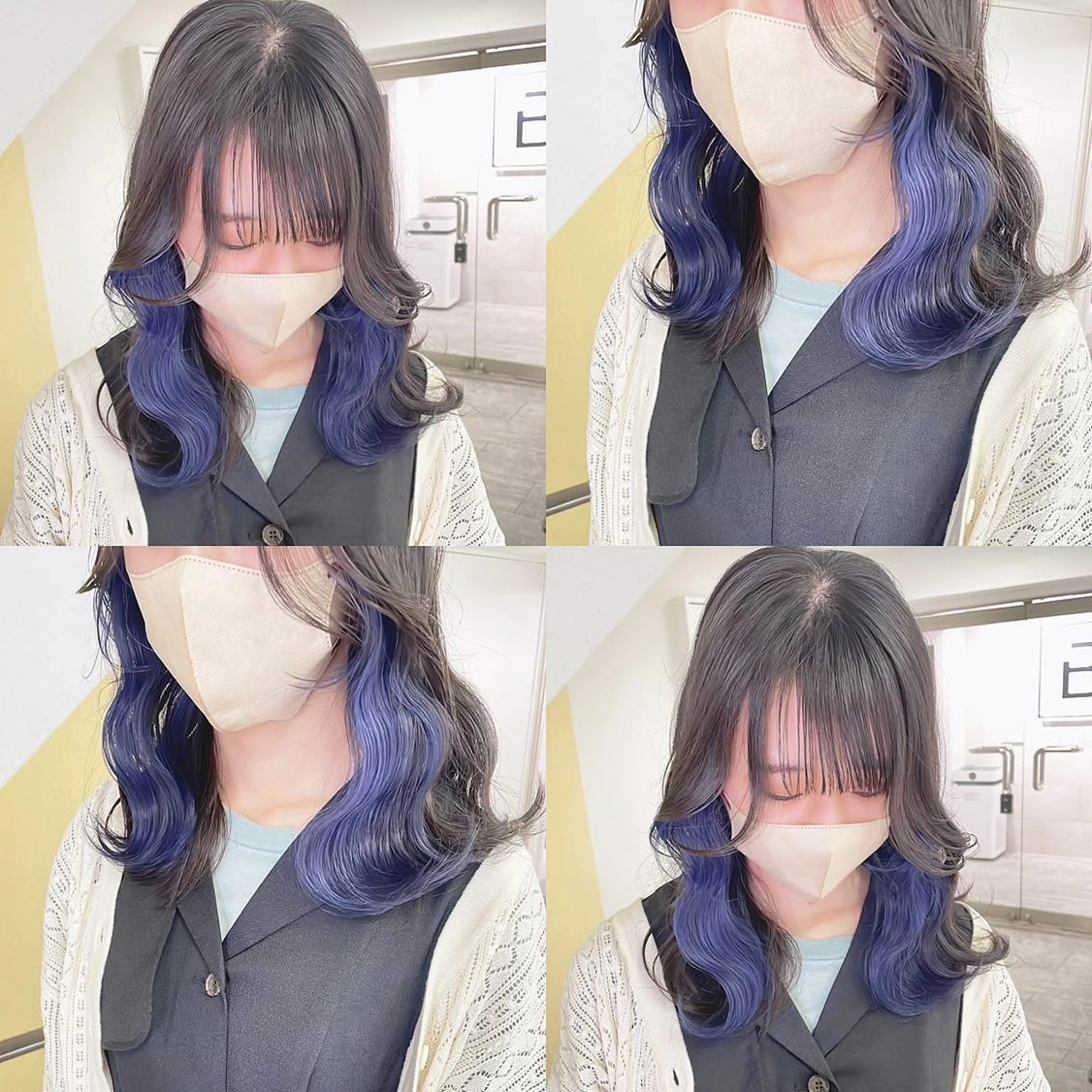 カラー ヘアカラー トリートメント 渋谷:インナーカラー ／🍒エリカ🍒のヘアスタイル