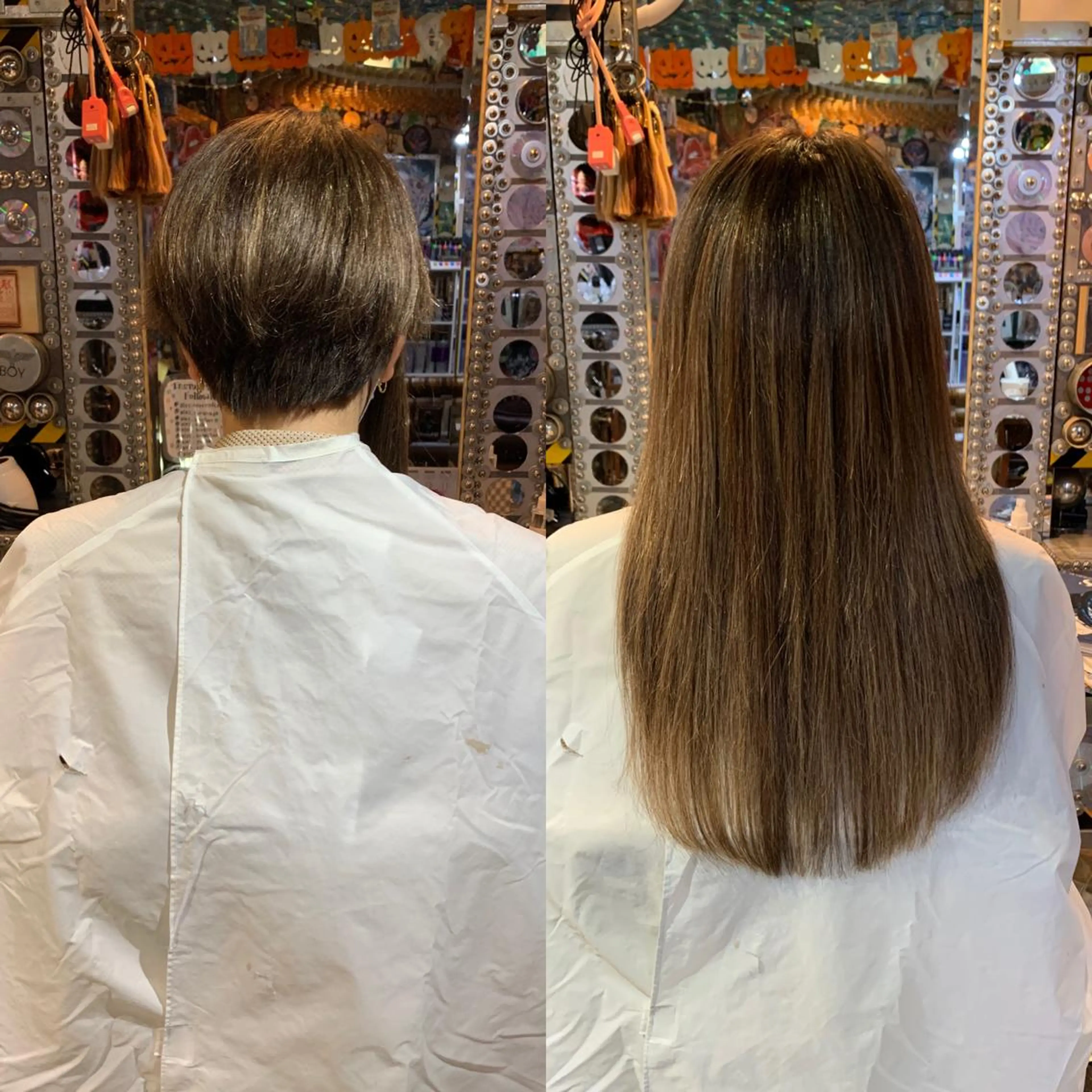 ショート エクステ ショートヘア haco+所属・🌈派手髪エクステ ブレイズ🌈ひろとのヘアスタイル