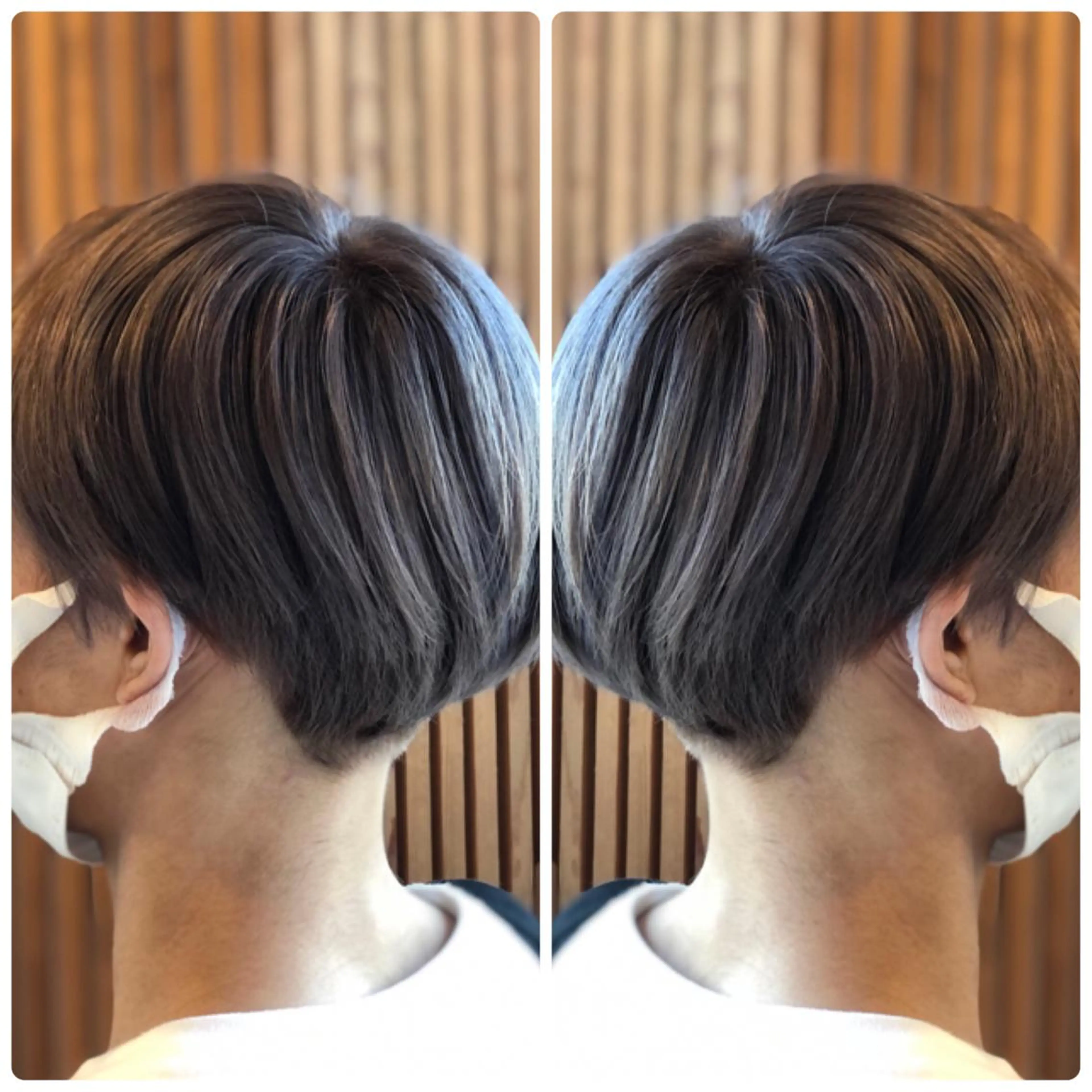 ショート カラー シルバー ヘアカラー トリートメント 小山内 龍一郎 店長のヘアスタイル